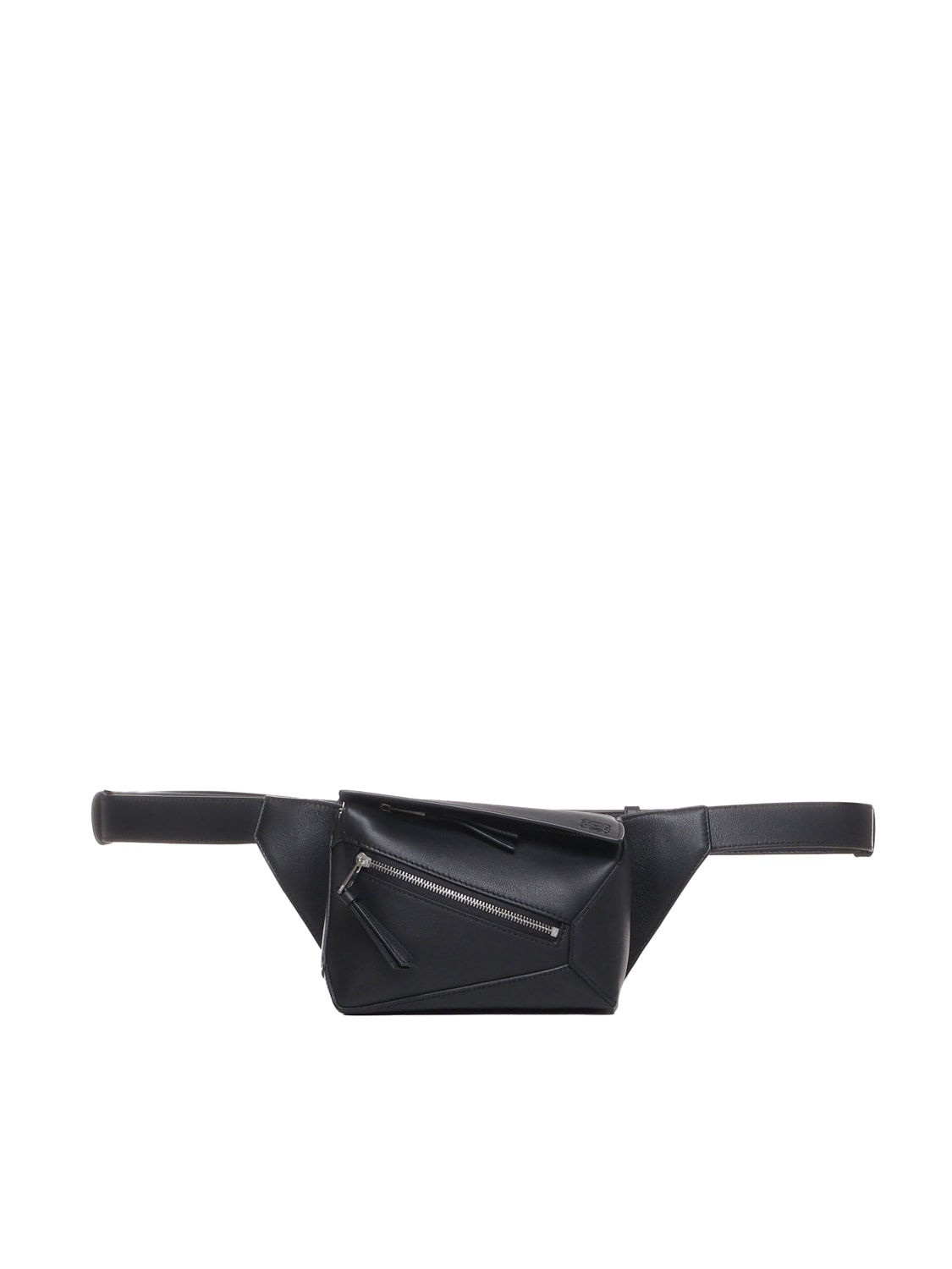 Loewe Puzzle Edge Pouch Bag In Calfskin In Black