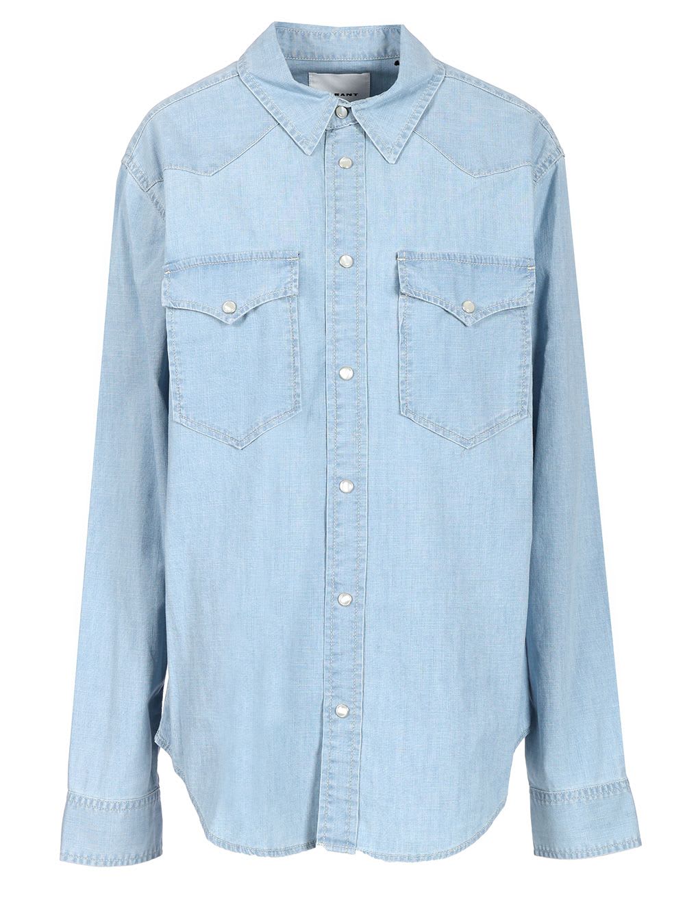 vasco Shirt In Light Wash Denim