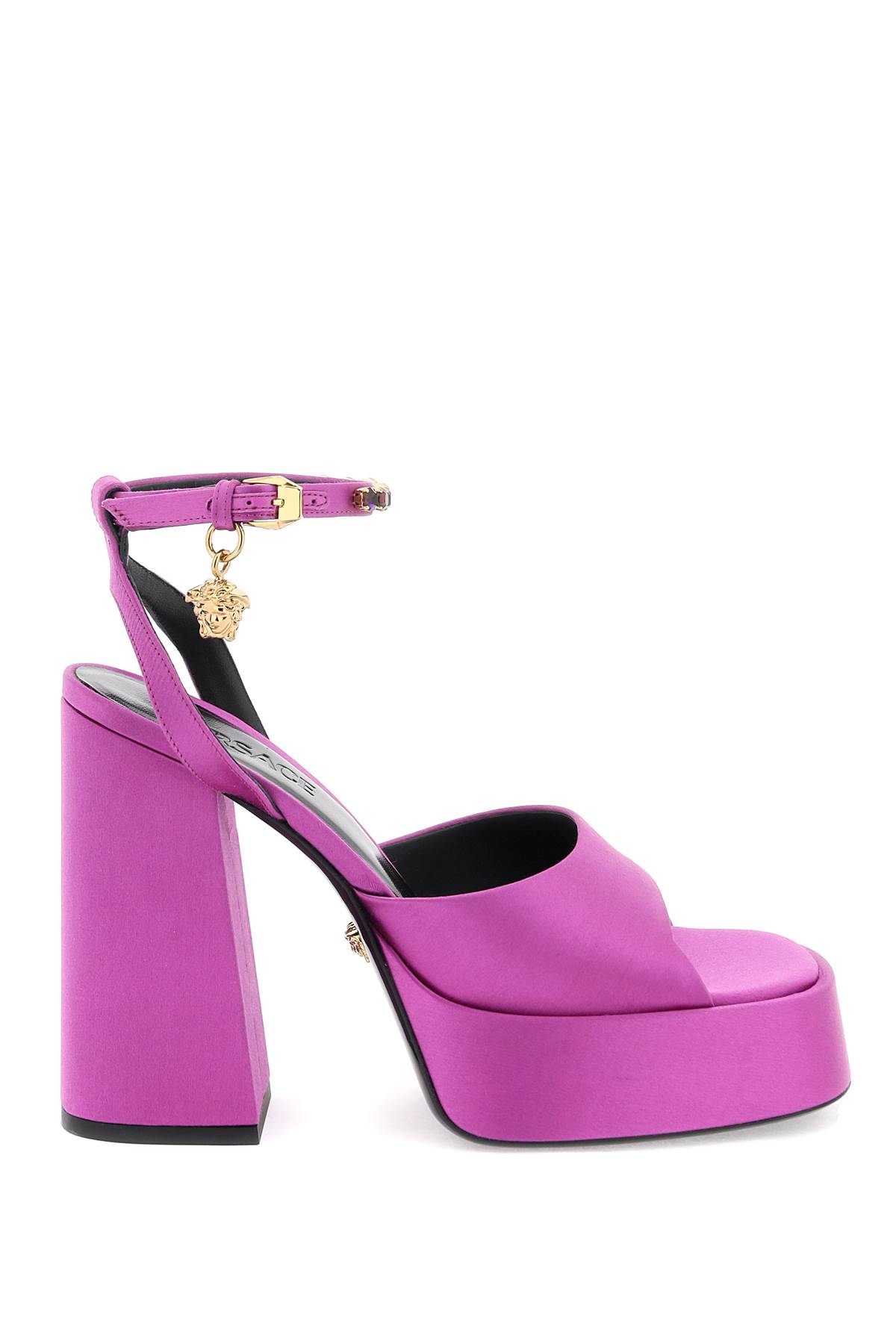 Shop Versace Aevitas Sandals In Beach Rose  Gold (purple)