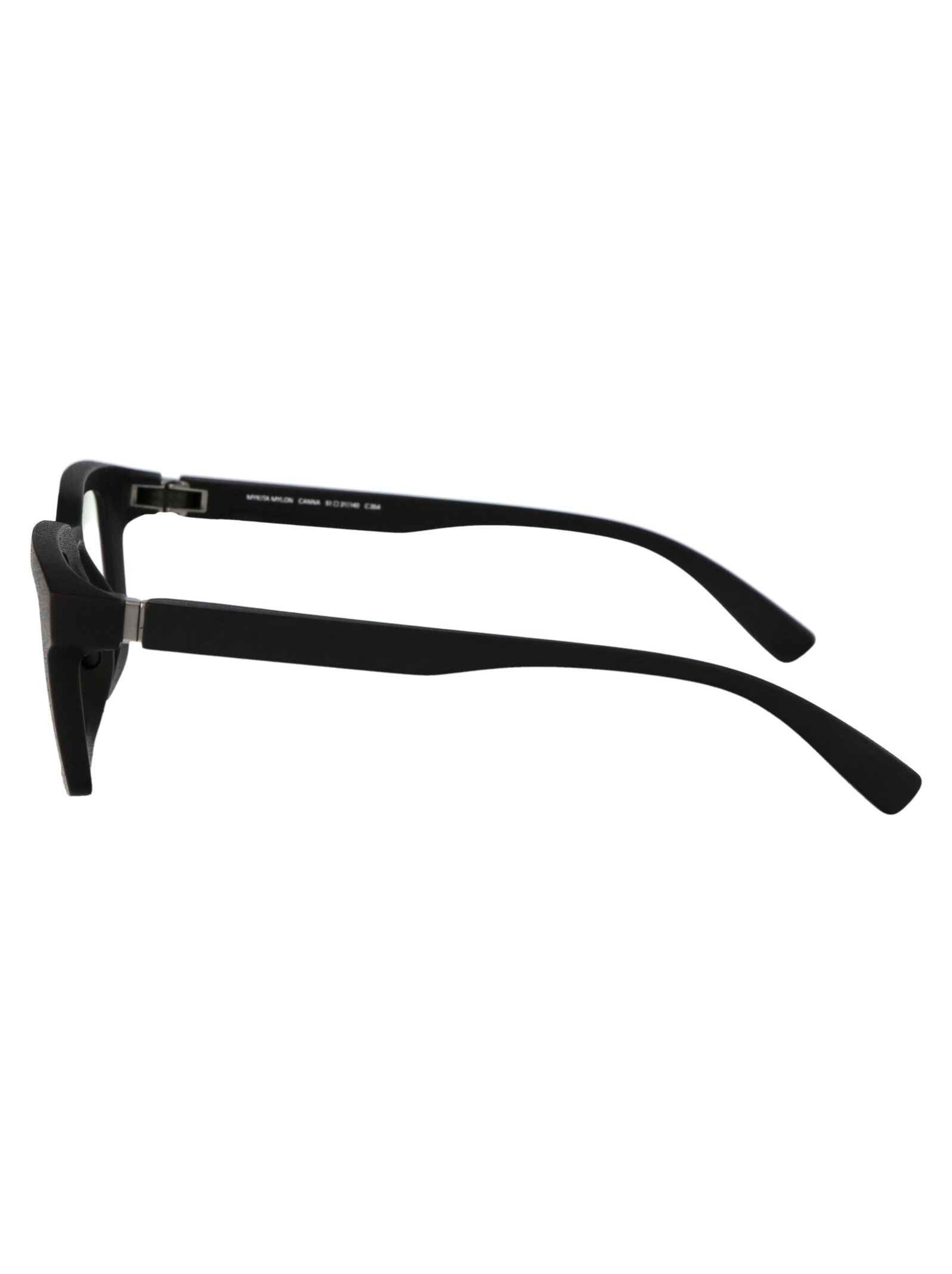 Shop Mykita Canna Glasses In 354 Md1-pitch Black Clear