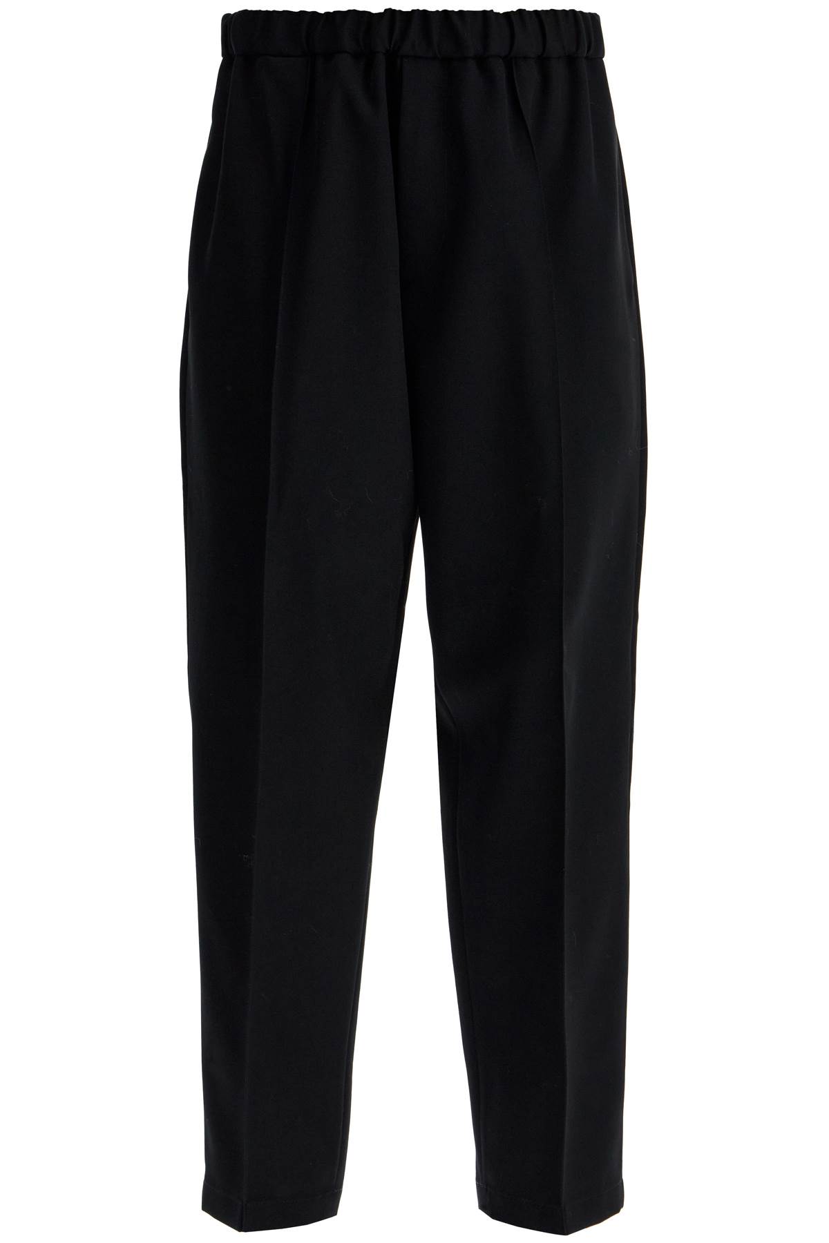 Shop Jil Sander Tapered Wool Twill Trousers In Black (black)