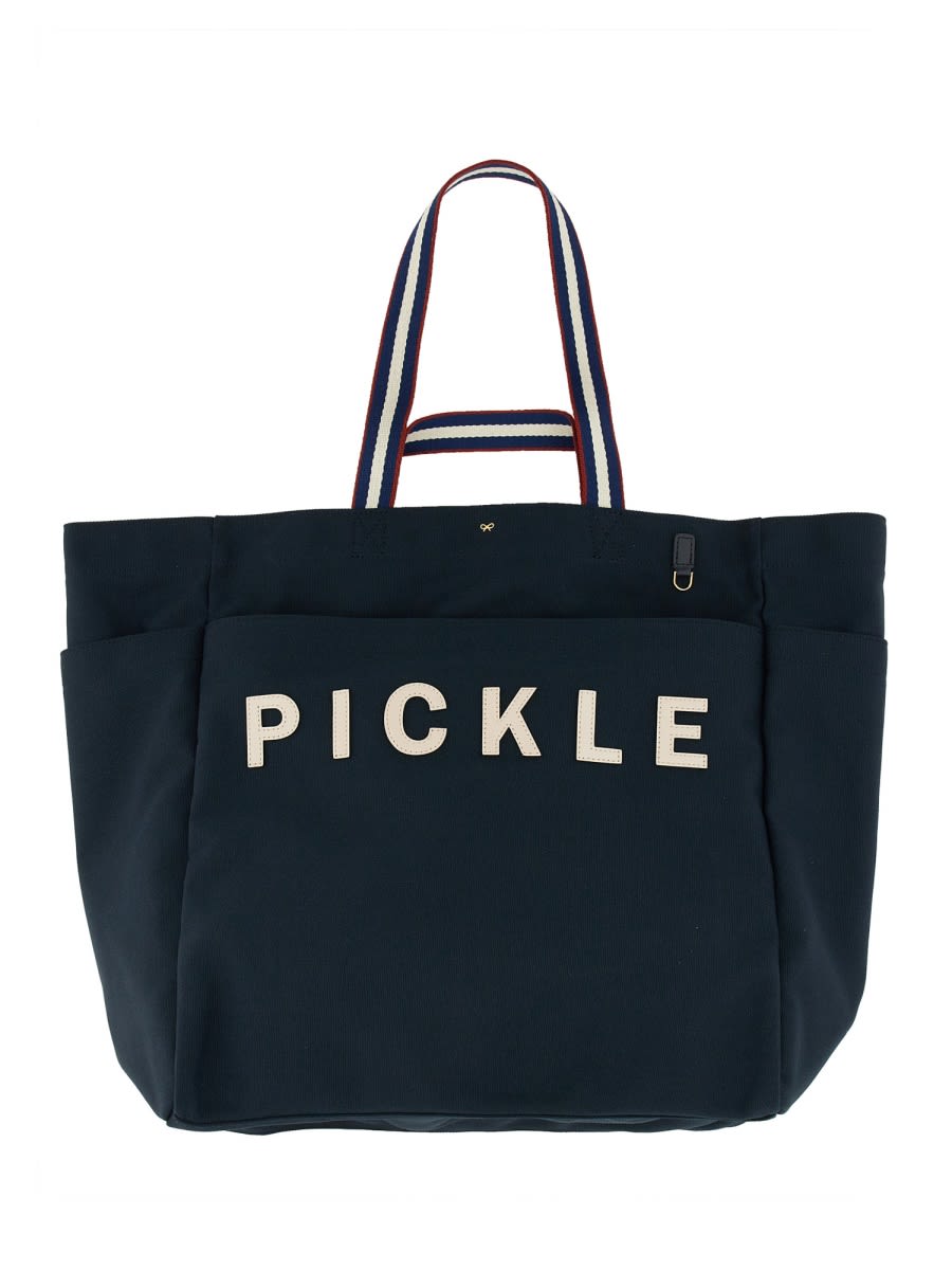 Shop Anya Hindmarch Hand Bag Pickle In Blue