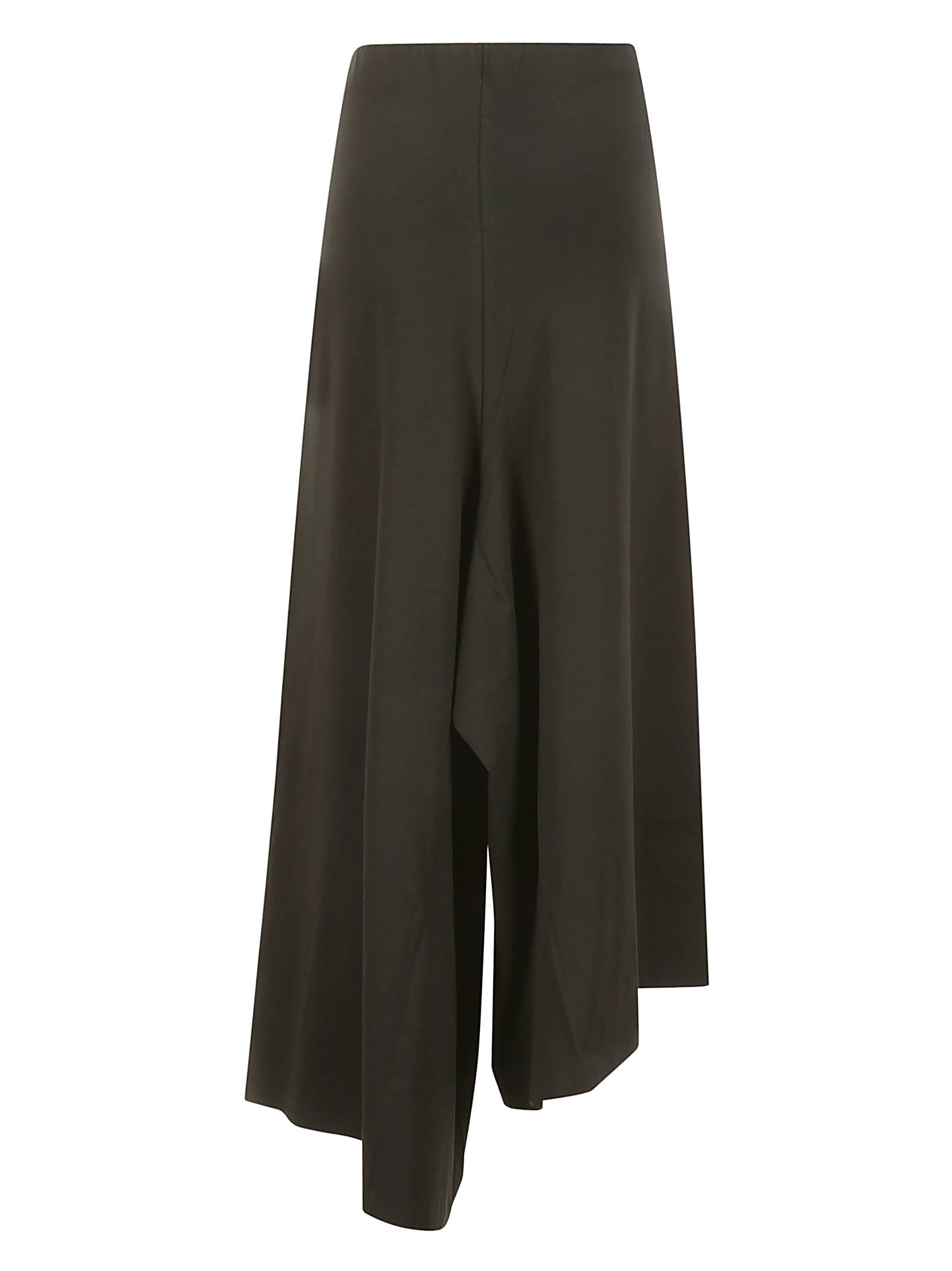 Shop Stefano Mortari Wide Leg Knitted Trousers In Black
