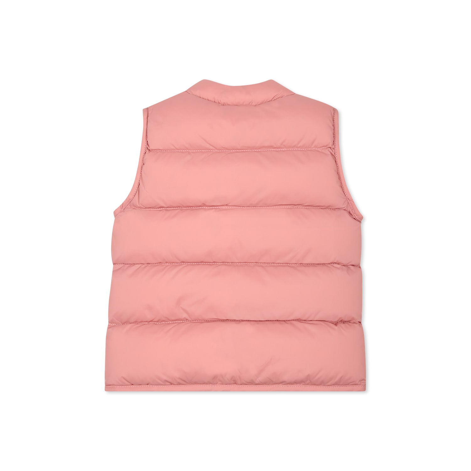Petit Bateau Pink Vest For Baby Girl With Logo In Pink