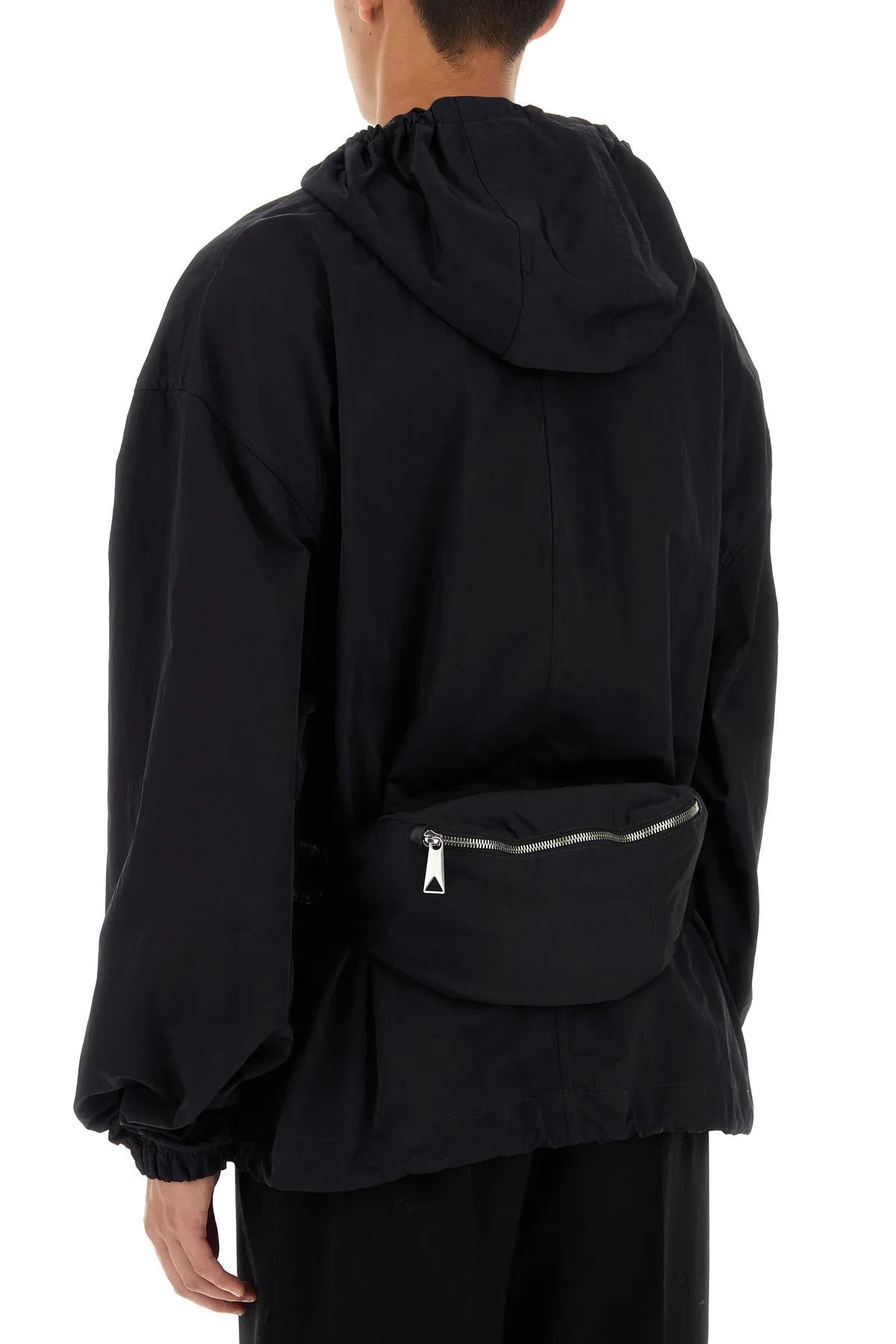 Bottega Veneta Tech Nylon Packable Jacket In Black
