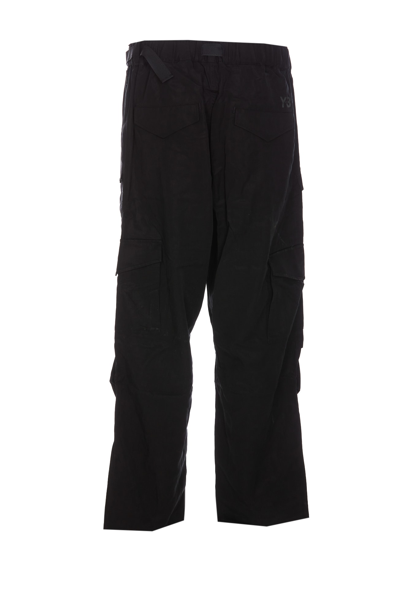 Shop Y-3 Wash Pants In Black