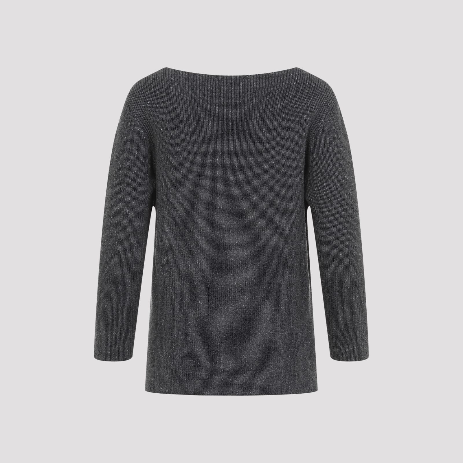 Shop Fabiana Filippi Sweater In Antracite