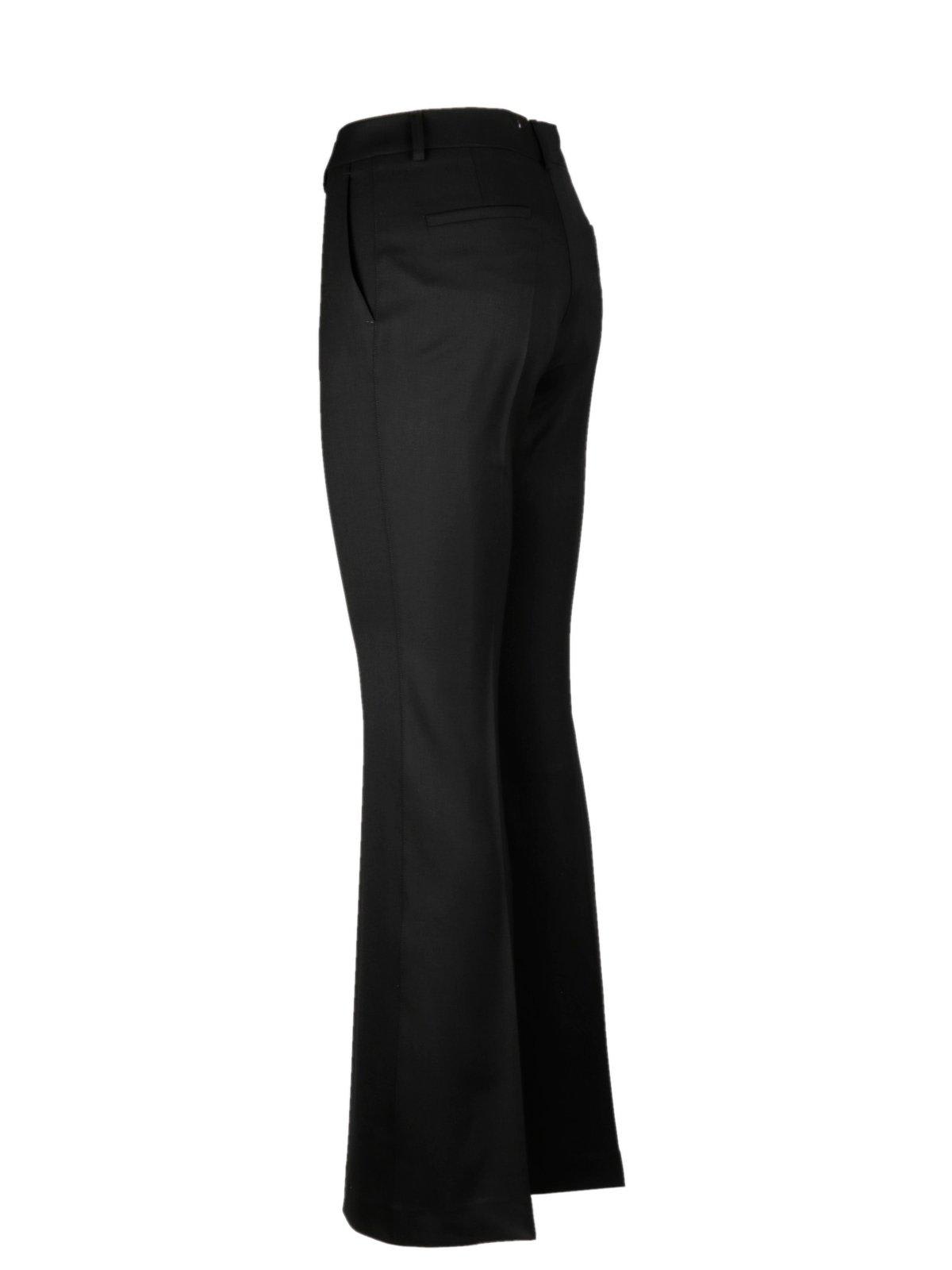 Shop P.a.r.o.s.h Straight Leg Tailored Trousers In Black