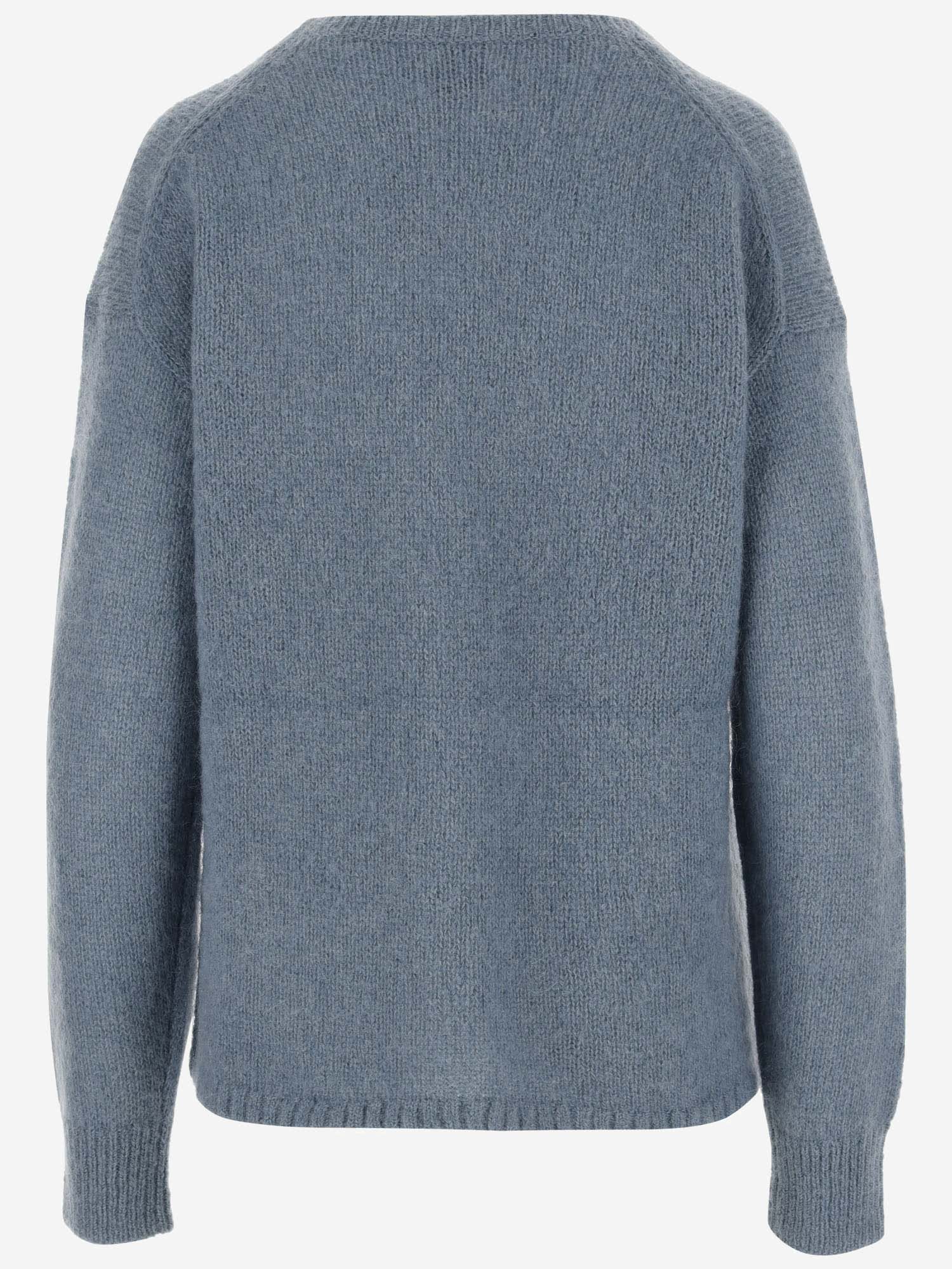 Shop By Malene Birger Briella Wool Blend Sweater In Blue