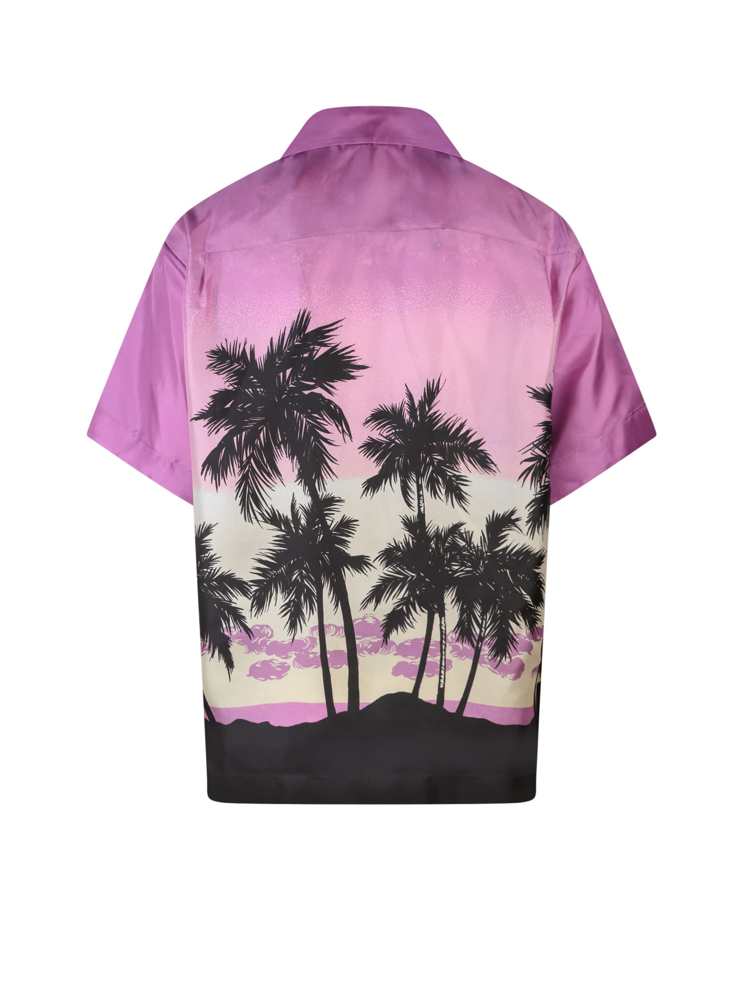 Shop Palm Angels Shirt In Purple