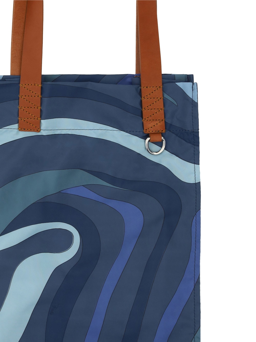 Shop Emilio Pucci Shoulder Bag In Clear Blue