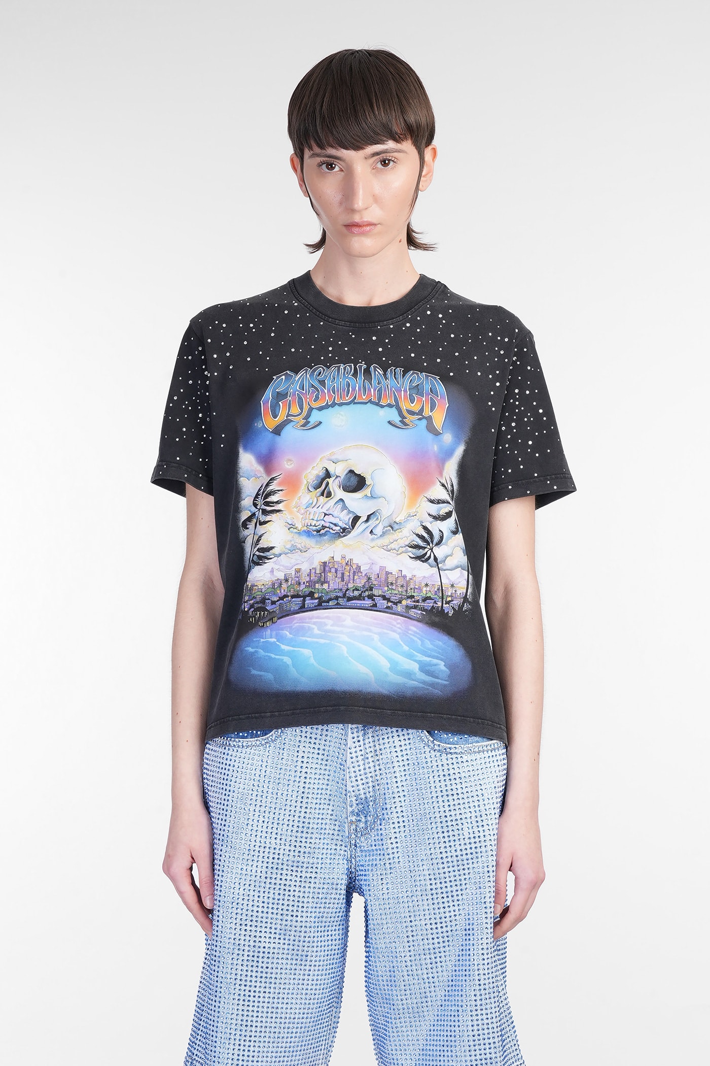 Casablanca T-shirt In Black Cotton