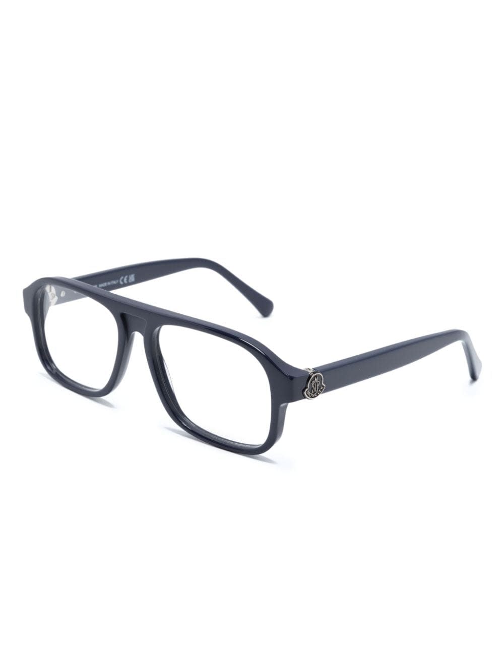 Shop Moncler Ml5198 001 Square Glasses In 090