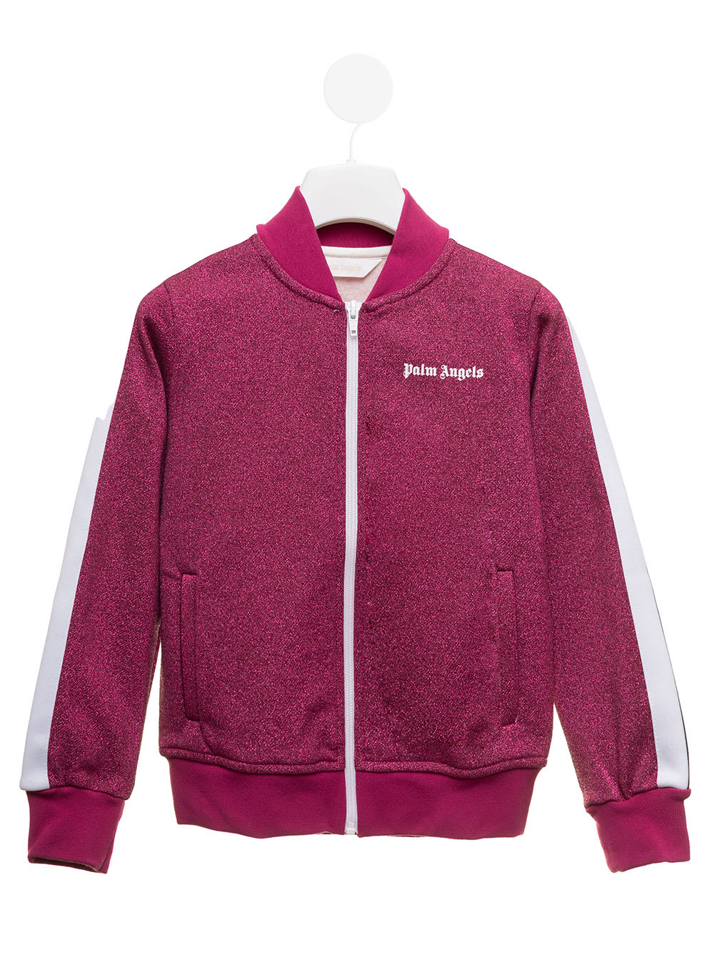 Lurex Fuxia Cotton Bomber Girl Palm Angels Kids