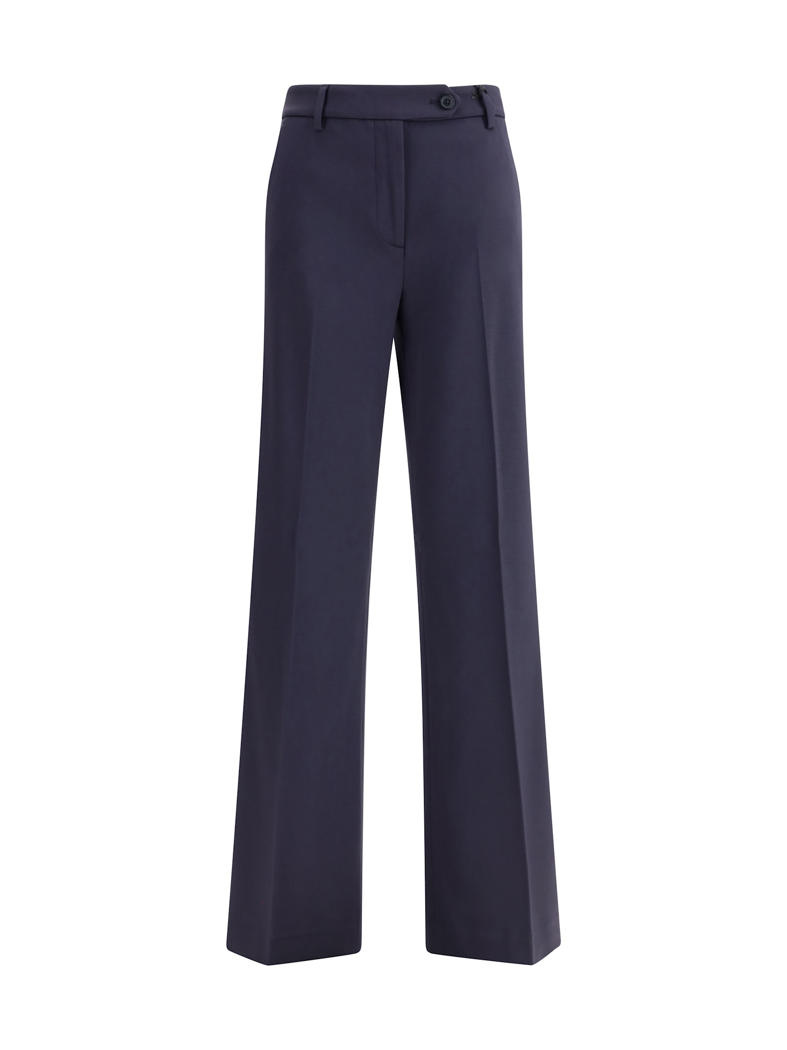 True Royal Button-fastening Wide-leg Trousers In Blue