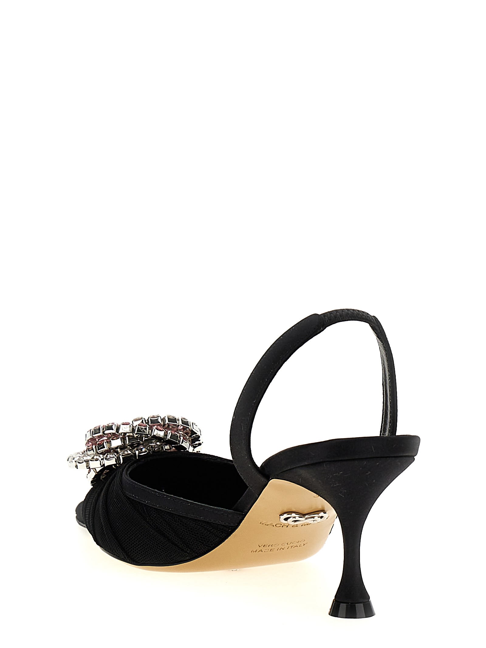 Mach & Mach Mach & Mach 'galaxy' Slingback In Black