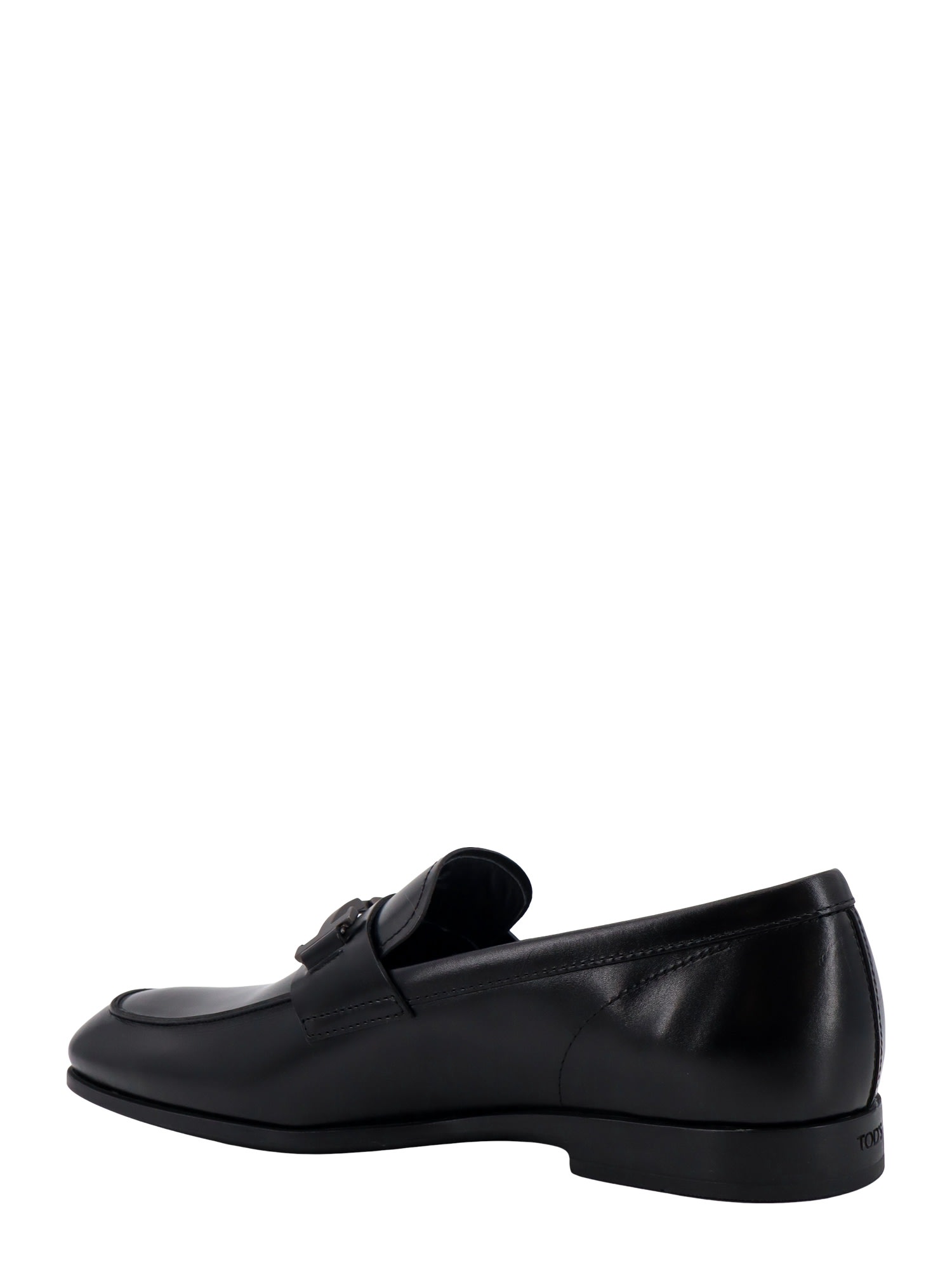 Shop Tod's Double T Time Loafer In Black