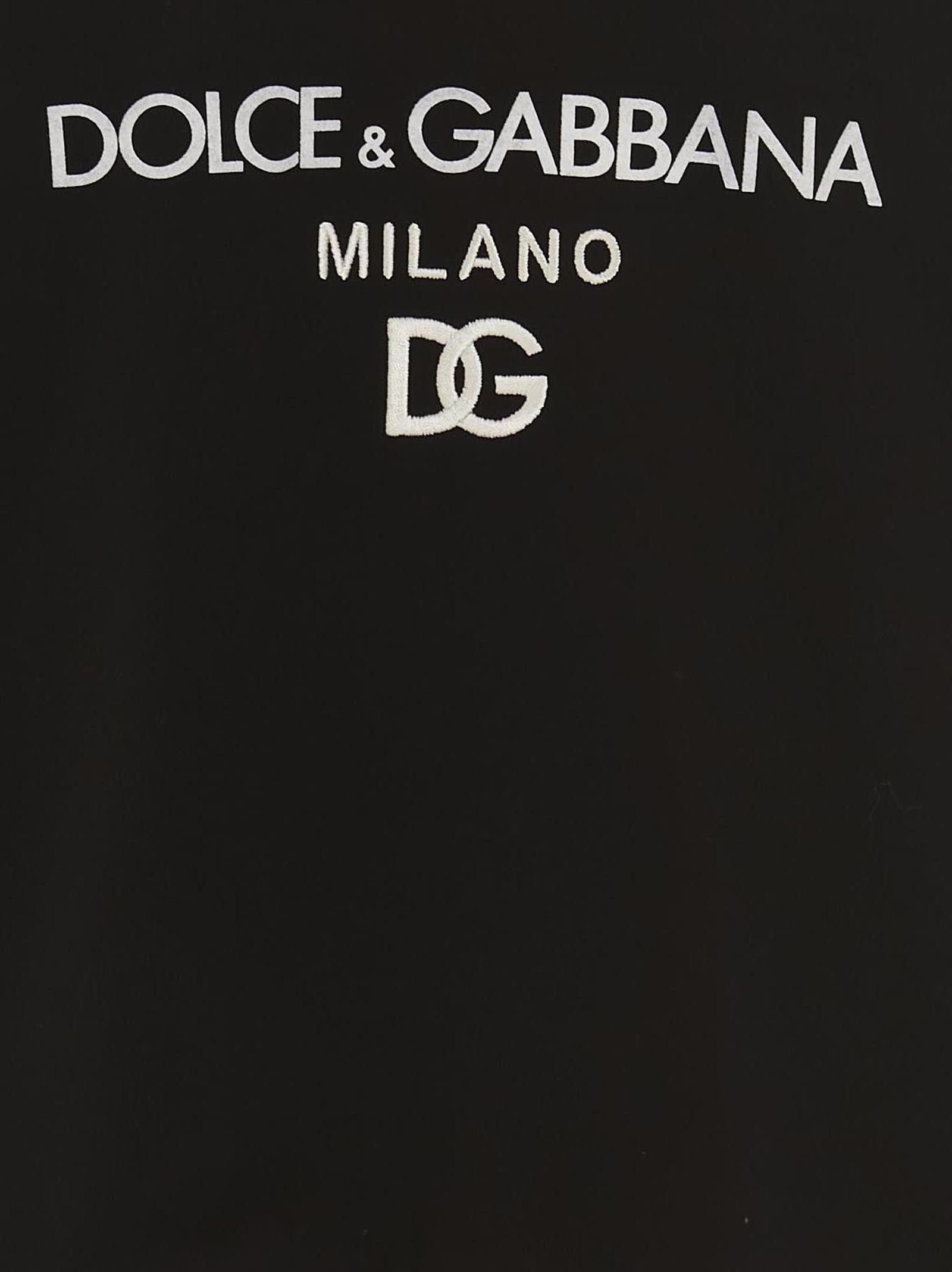 Shop Dolce & Gabbana Essential Sweatshirt In White/black