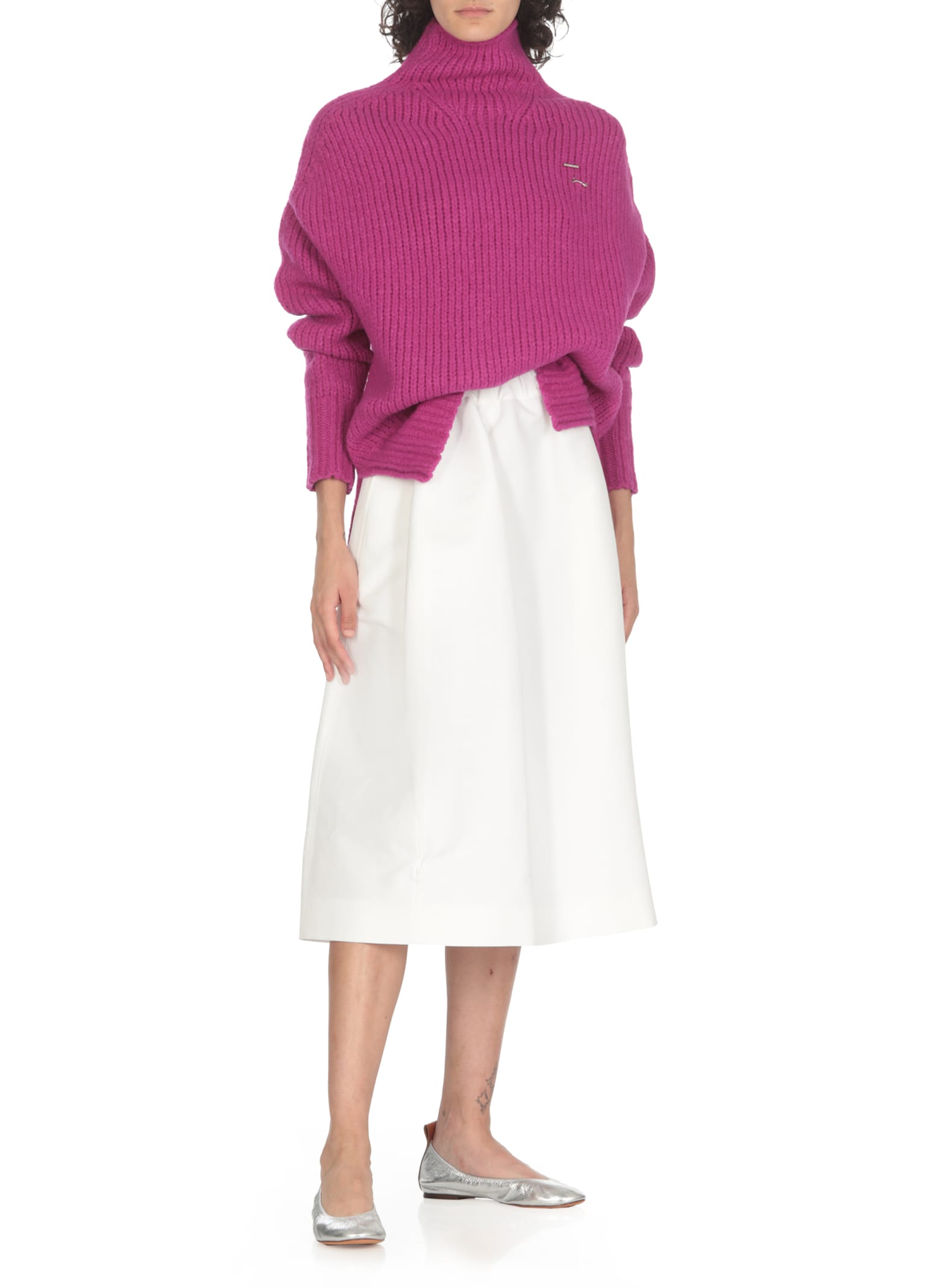 Shop Lanvin Wool Jumper In Fuchsia