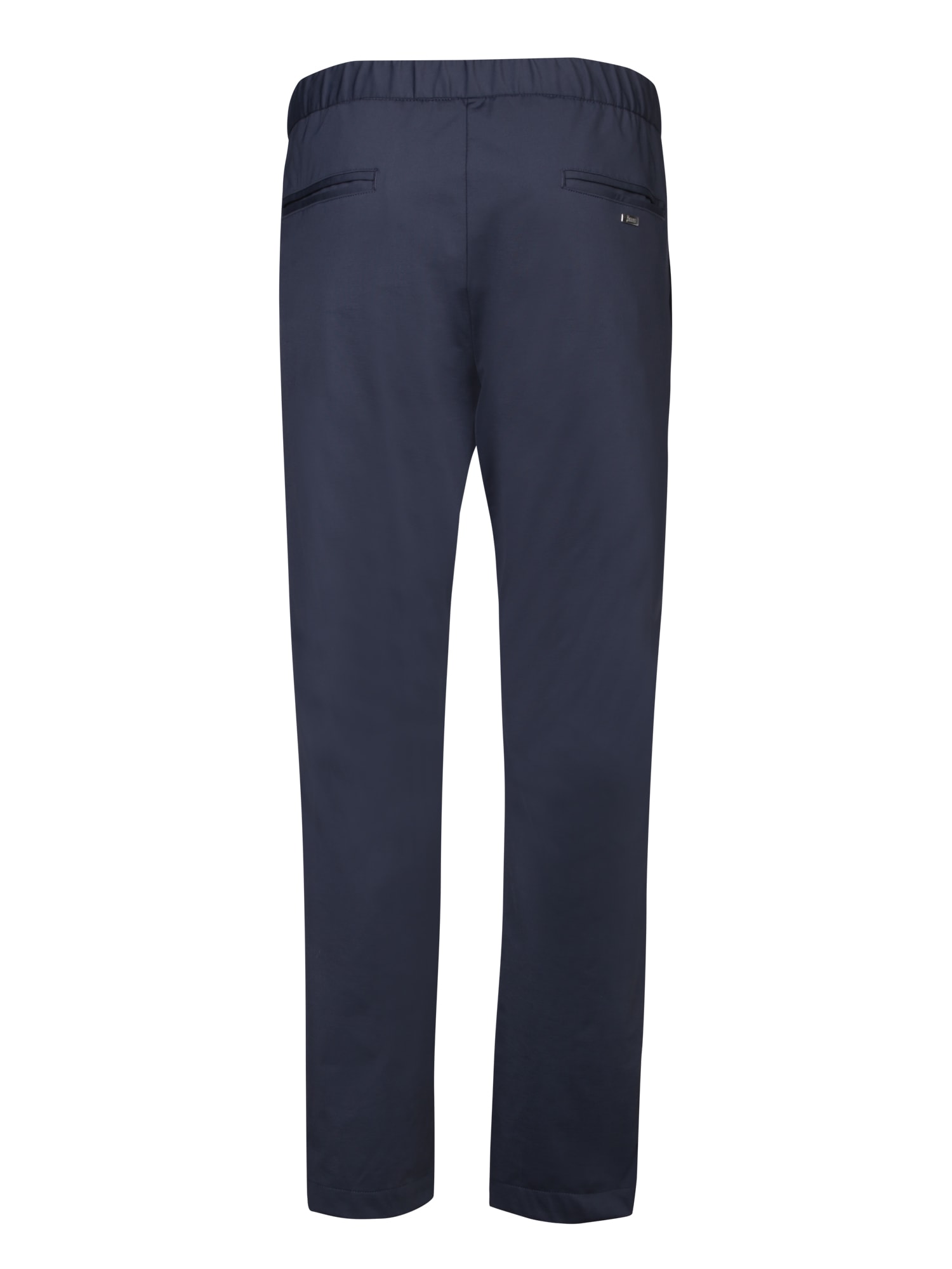 Shop Herno Jersey Tricot Blue Trousers