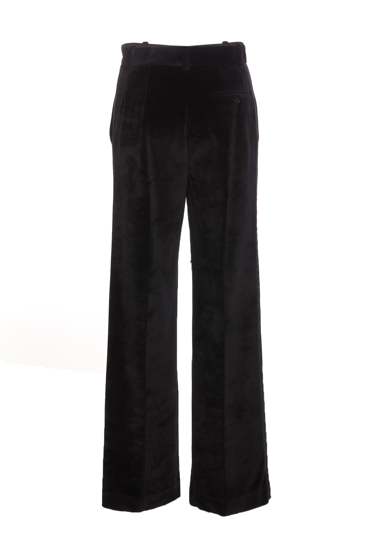 Shop Circolo 1901 Chenylle Pants In Black