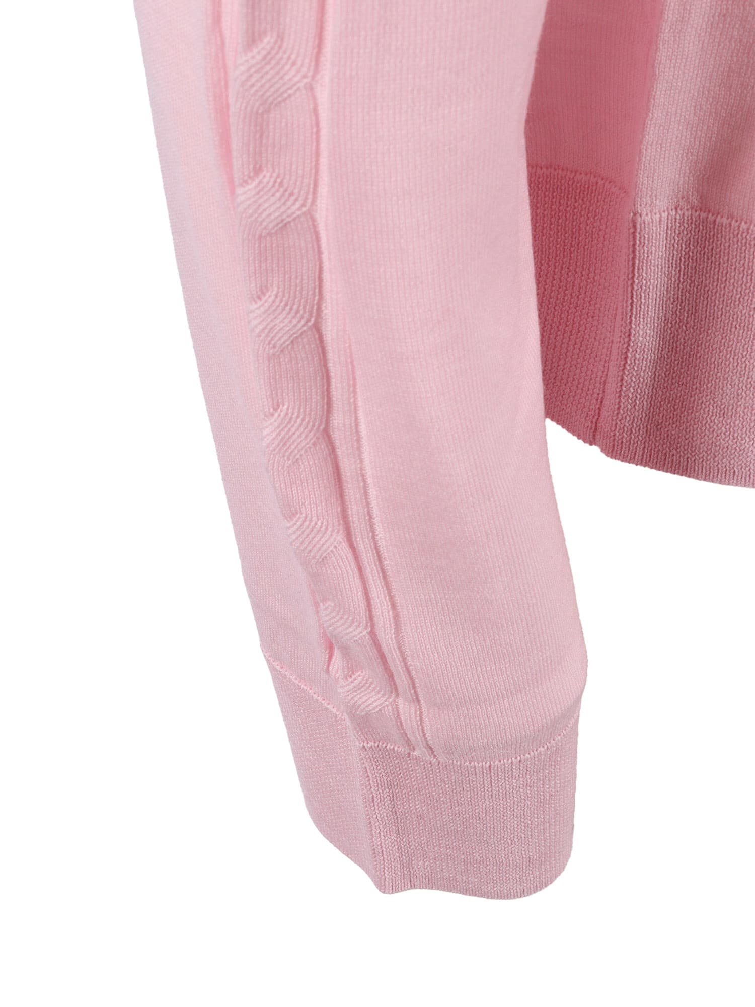 Ballantyne R Neck Pullover In Pink