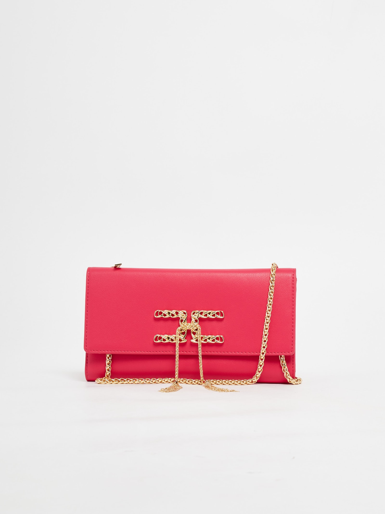 ELISABETTA FRANCHI FABRIC CLUTCH