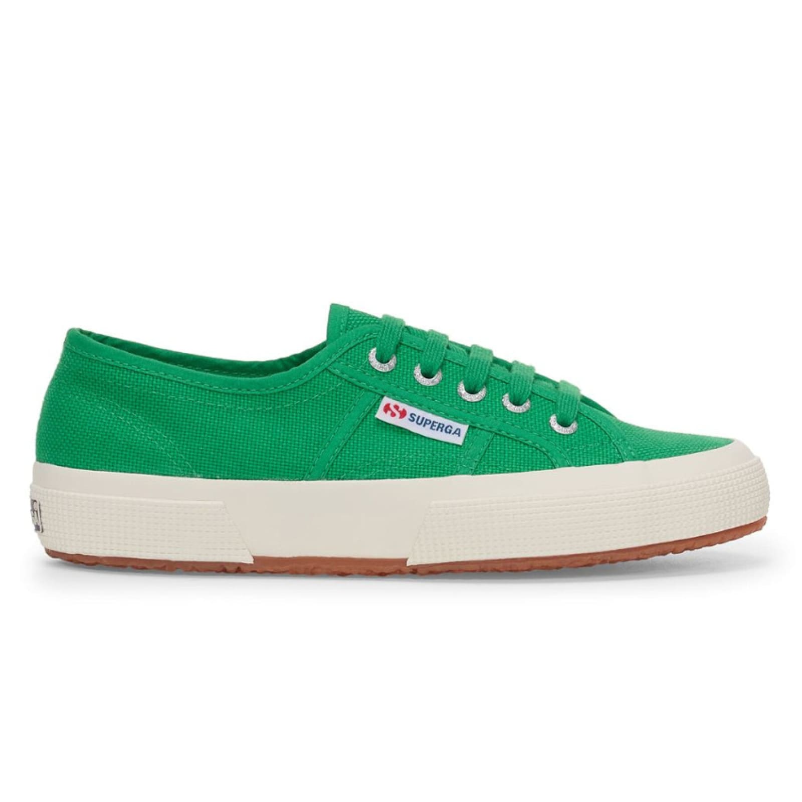 Superga Lace-up Canvas Sneakers In Green