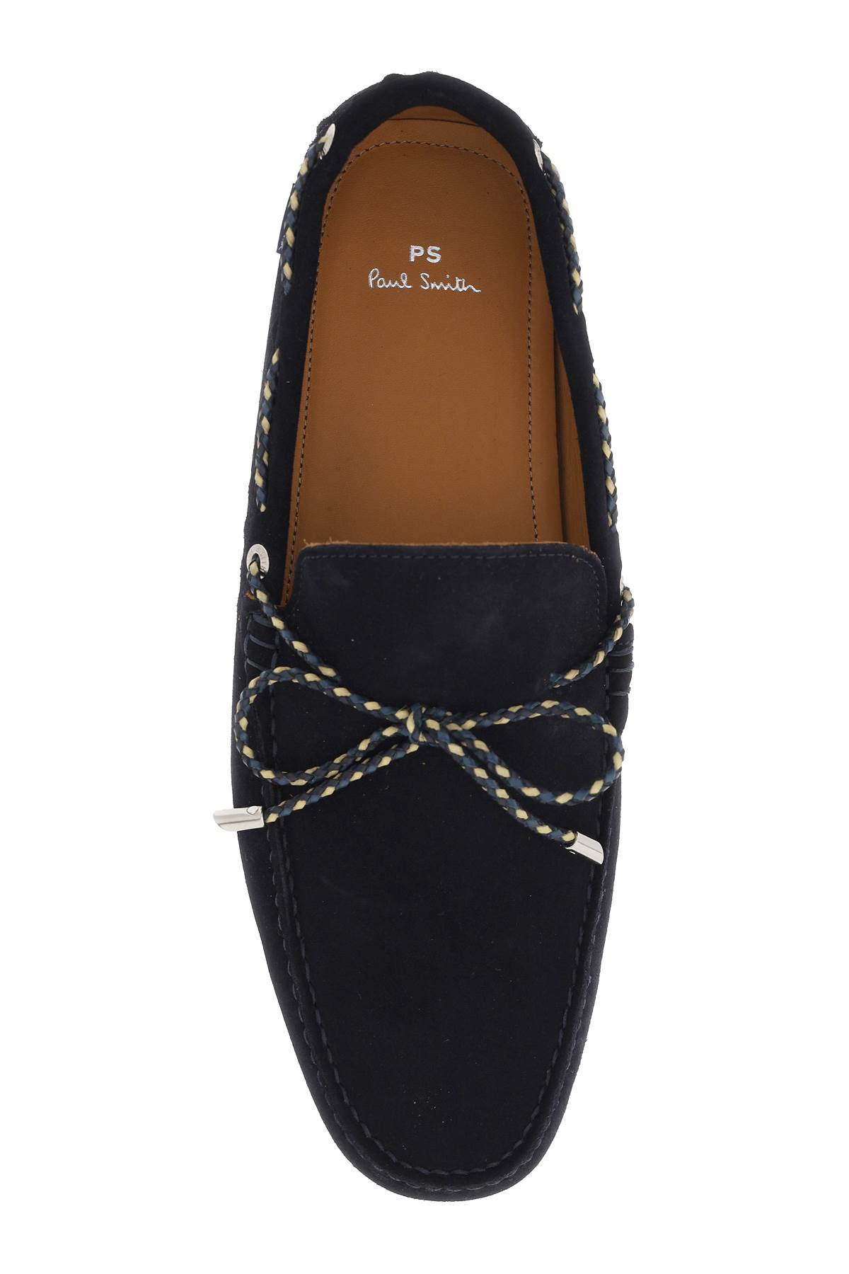 Ps By Paul Smith Springfield Suede Moccasin In Blue