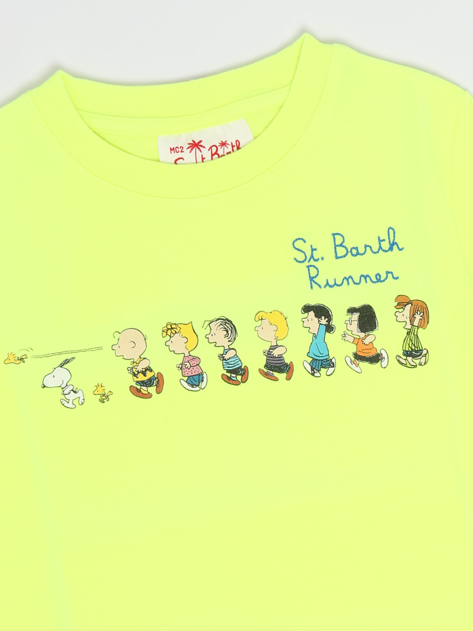 Shop Mc2 Saint Barth T-shirt T-shirt In Limone