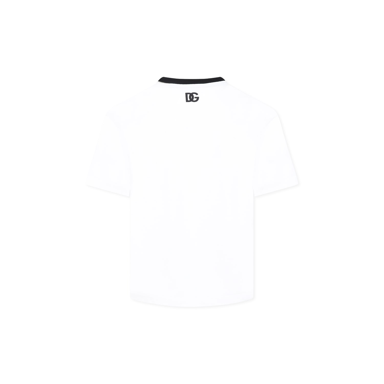 Dolce & Gabbana White Cotton T-shirt In White