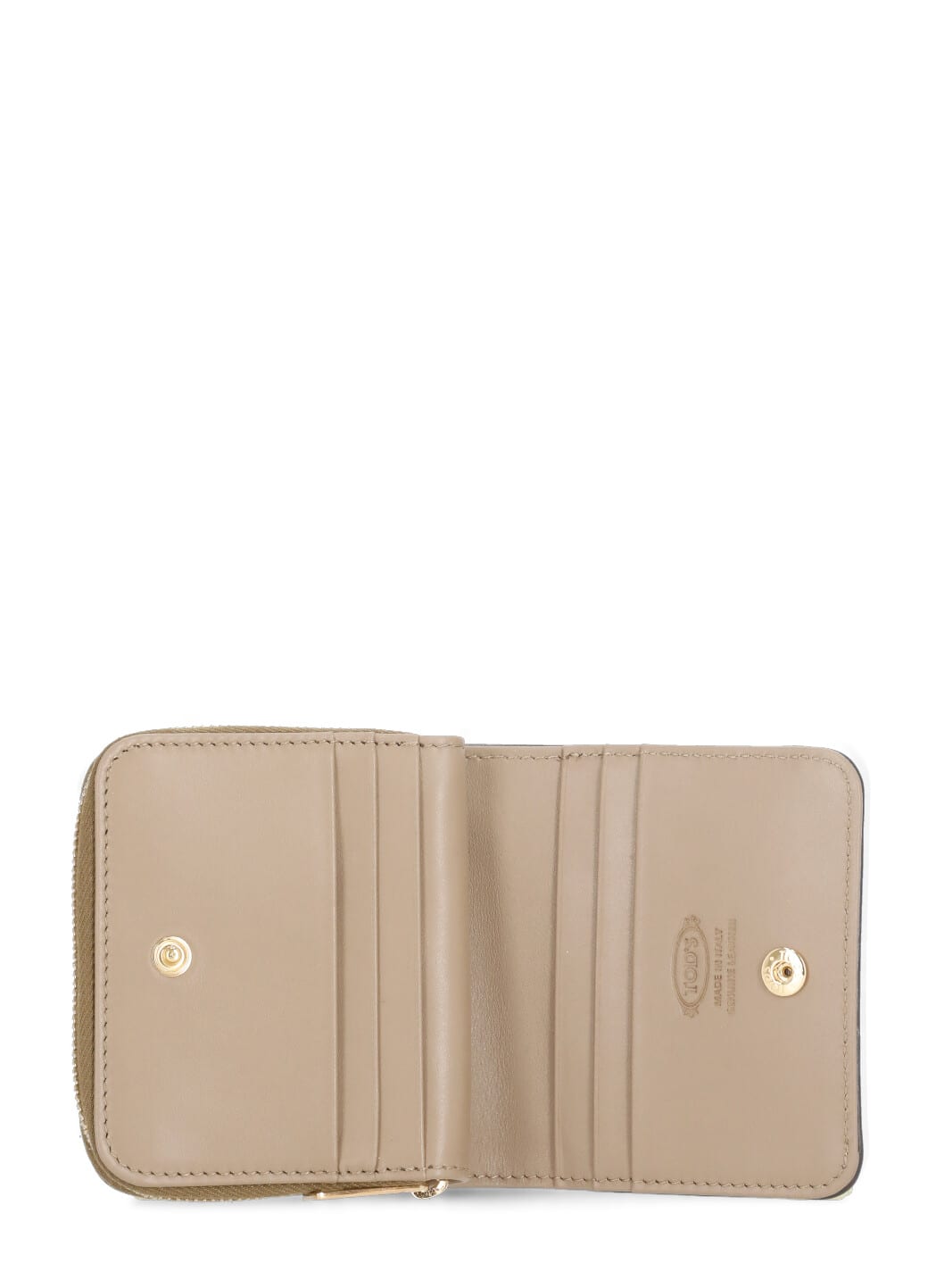 Tod's Logo Embossed Bifold Wallet In Brown