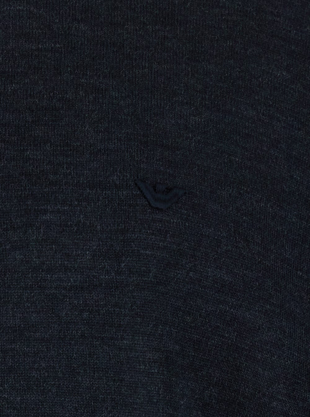 Emporio Armani Dark Grey Crewneck Sweater With Stripe Detail On The Sleeve In Wool Man In Gray