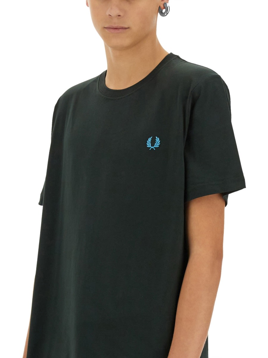Fred Perry T-shirt With Logo In Green