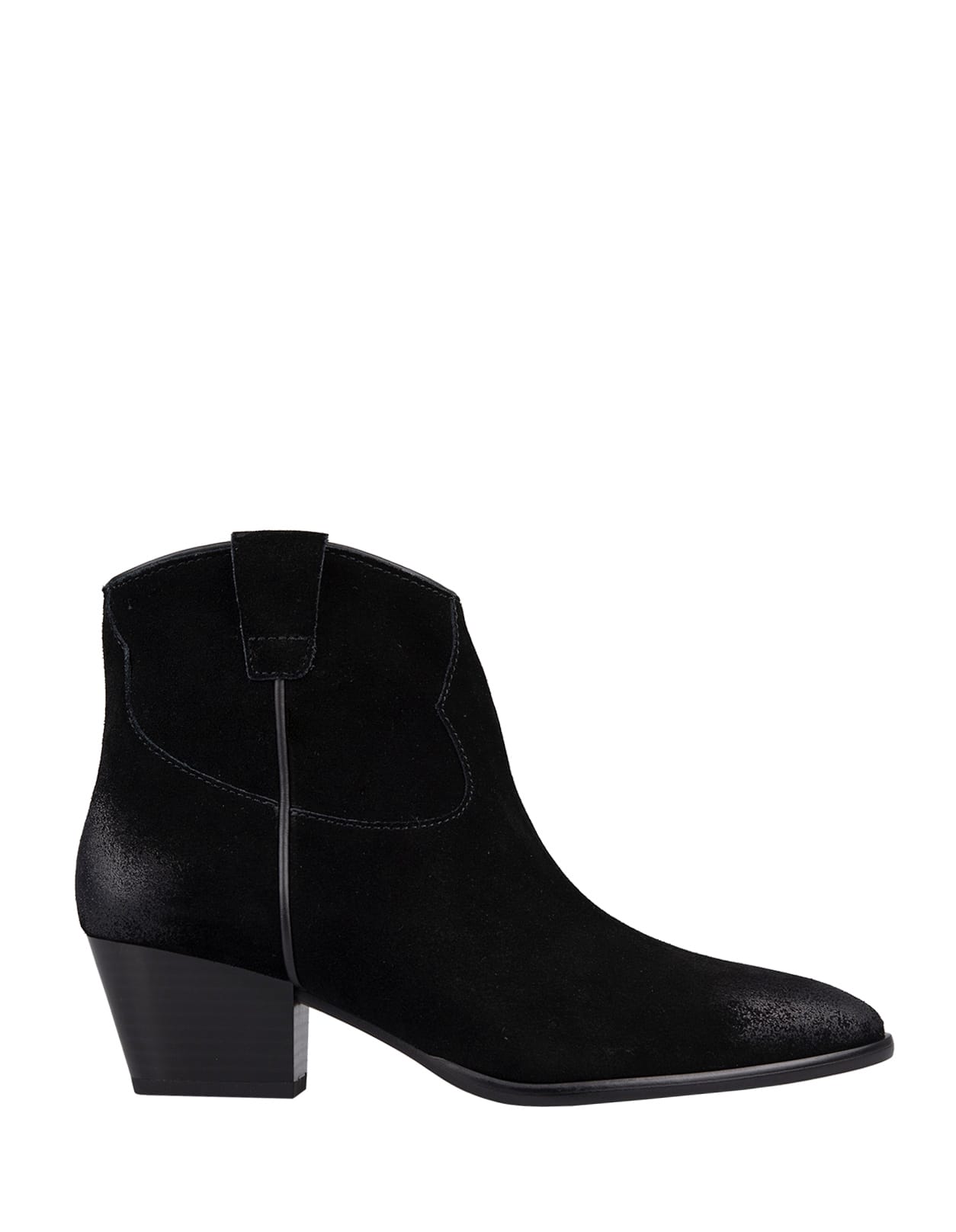 Fame Ankle Boots In Black Suede