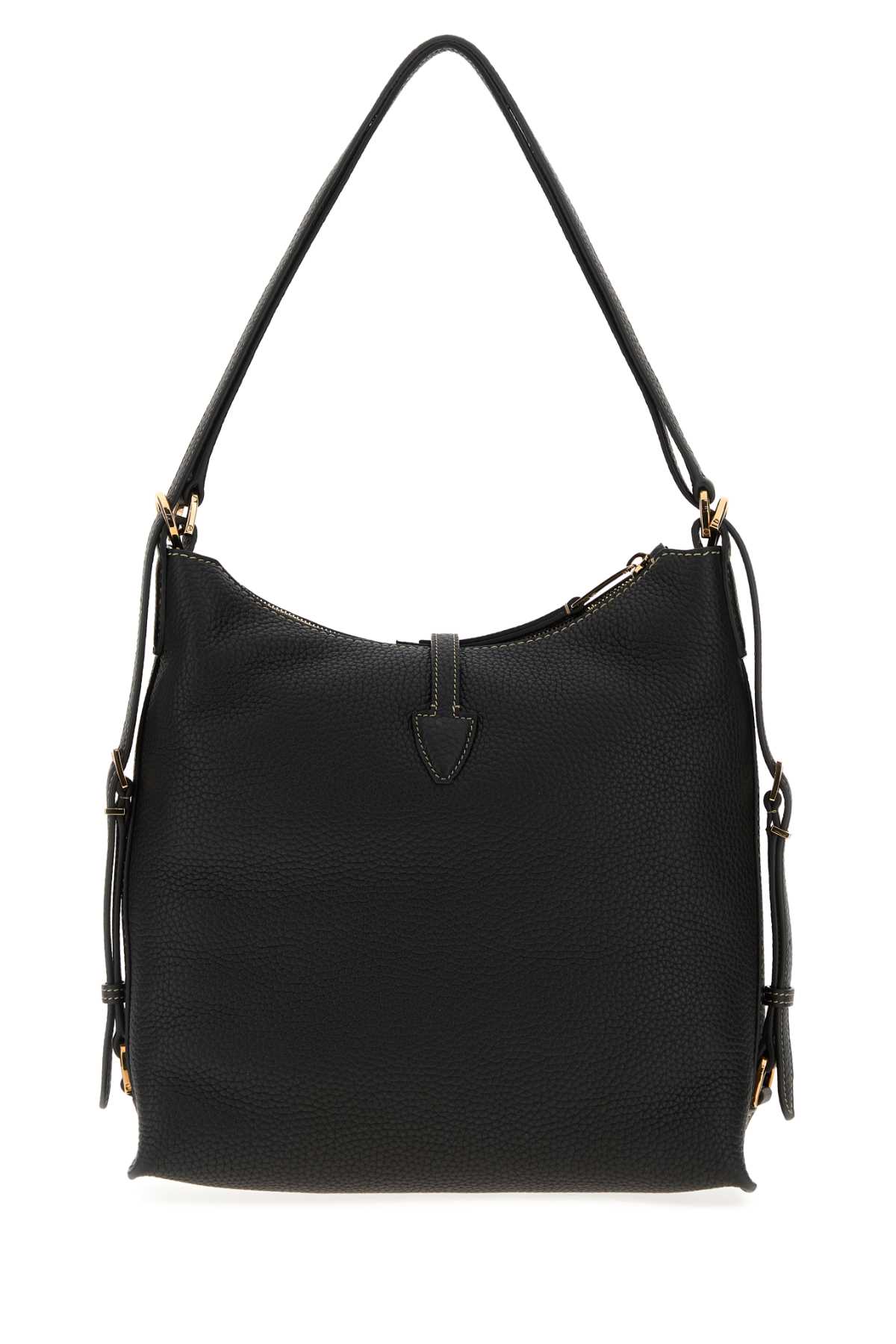 Tod's T Timeless Leather Shoulder Bag In Black