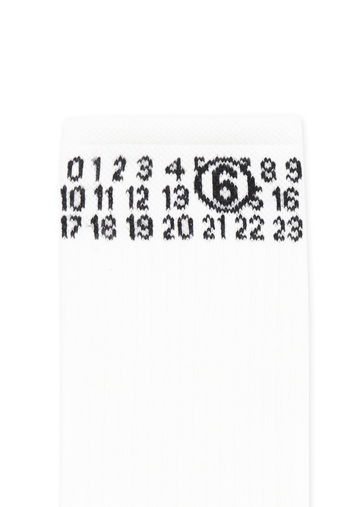 Mm6 Maison Margiela White Socks For Kids With Logo In White