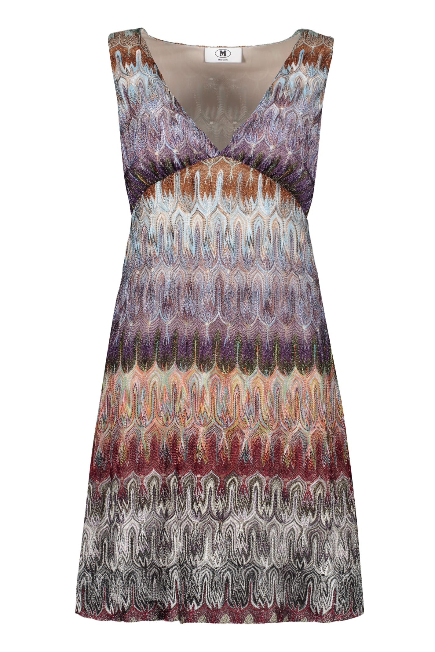 Missoni Abstract Motif Knitted Dress In Multicolor