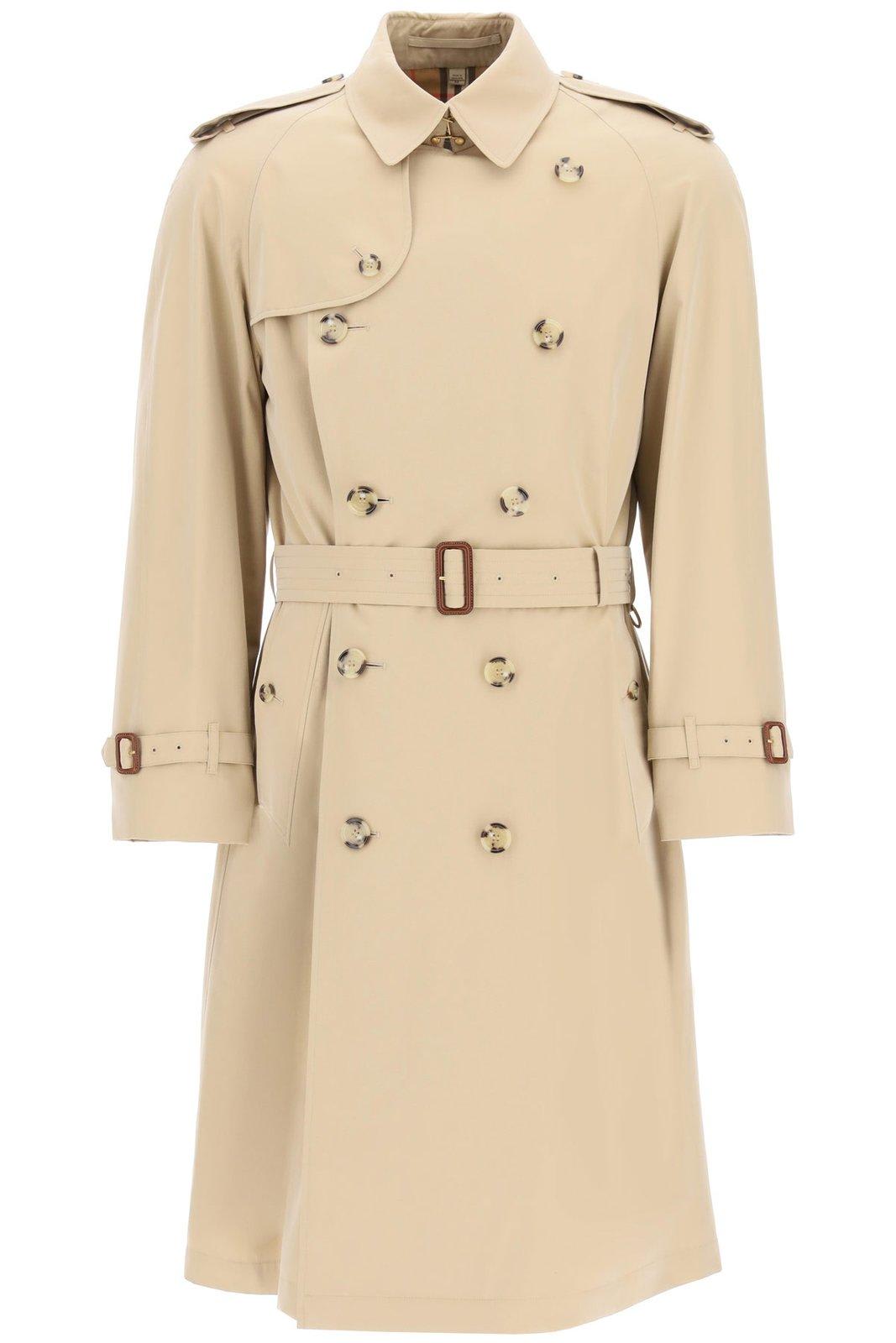 Burberry Westminster Heritage Trench Coat In Black