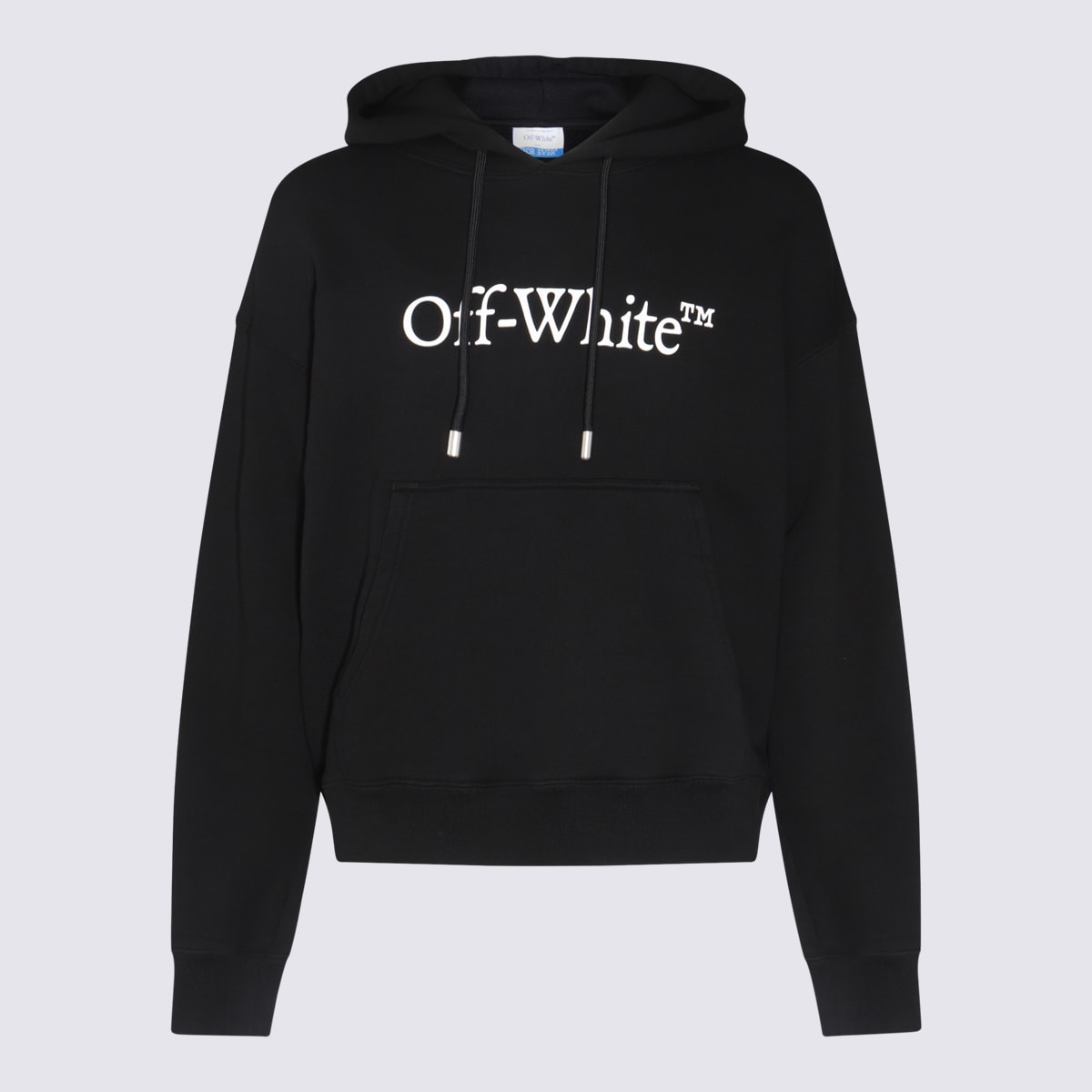 Shop Off-white Black Cotton Print Sweatshirt