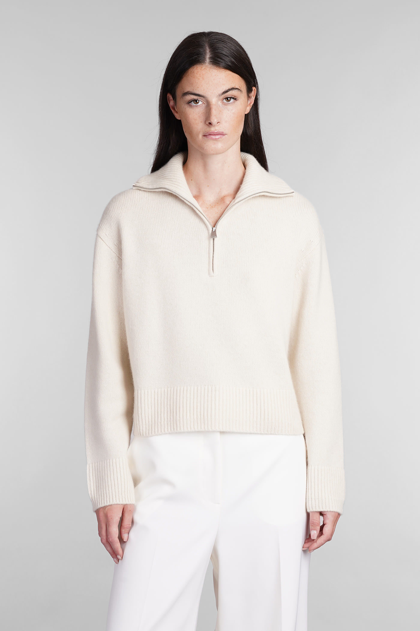 Shop Simkhai Andes Knitwear In Beige Cashmere