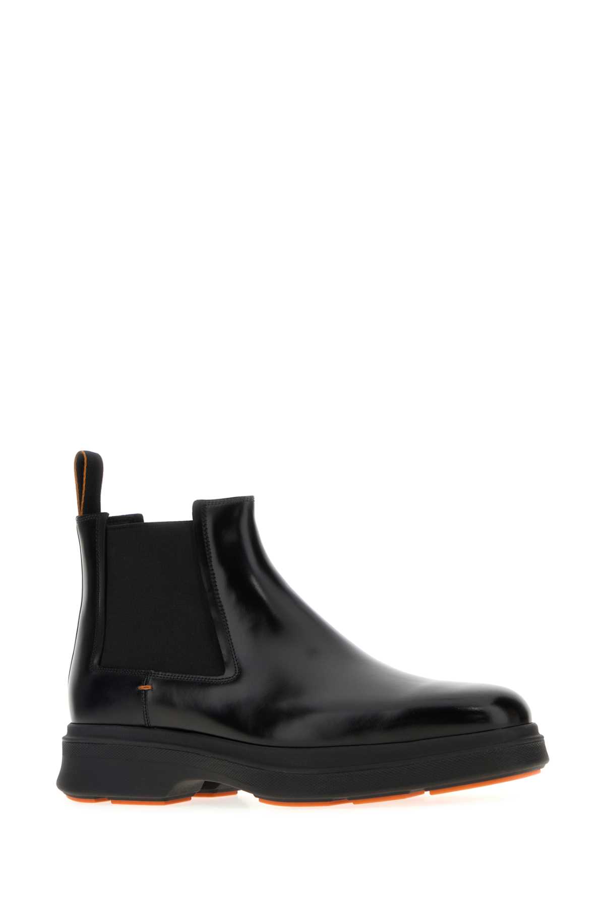 Santoni Easy Nova Ankle Boots With Chunky Sole In Black