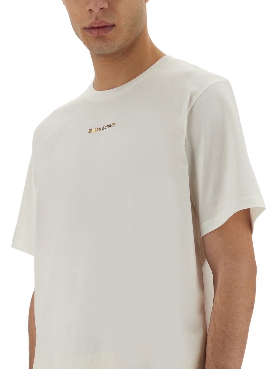 Shop Wales Bonner T-shirt Original In White