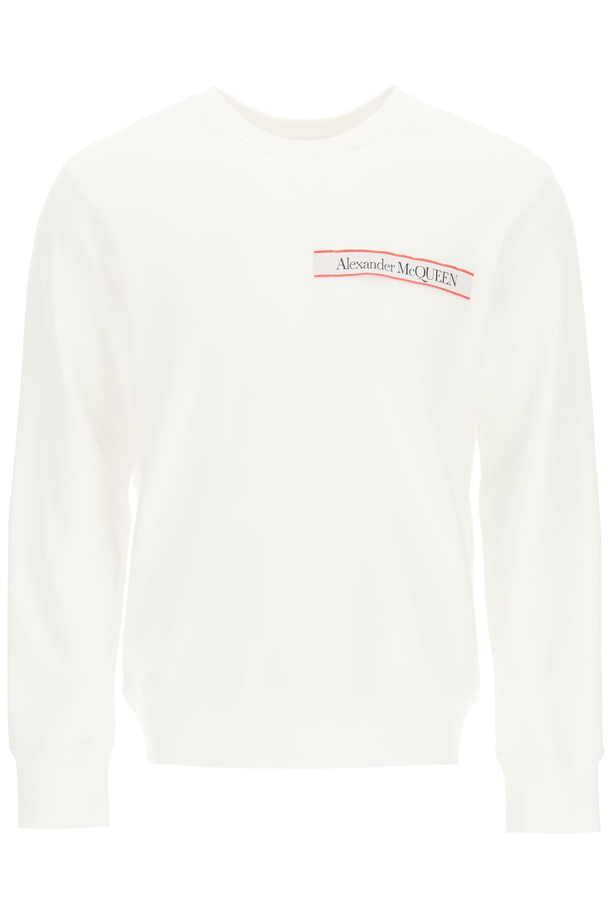 Alexander McQueen Crewneck Sweatshirt With Logo Tape