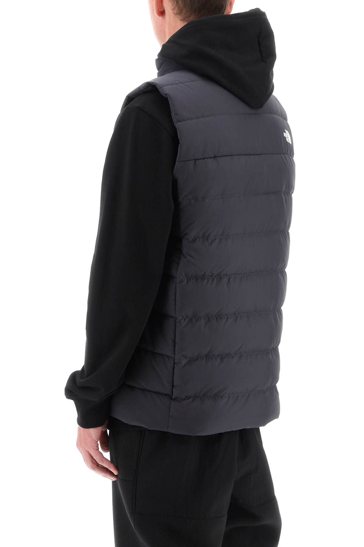 Shop The North Face Aconagua Iii Puffer Vest In Asphalt Grey (grey)