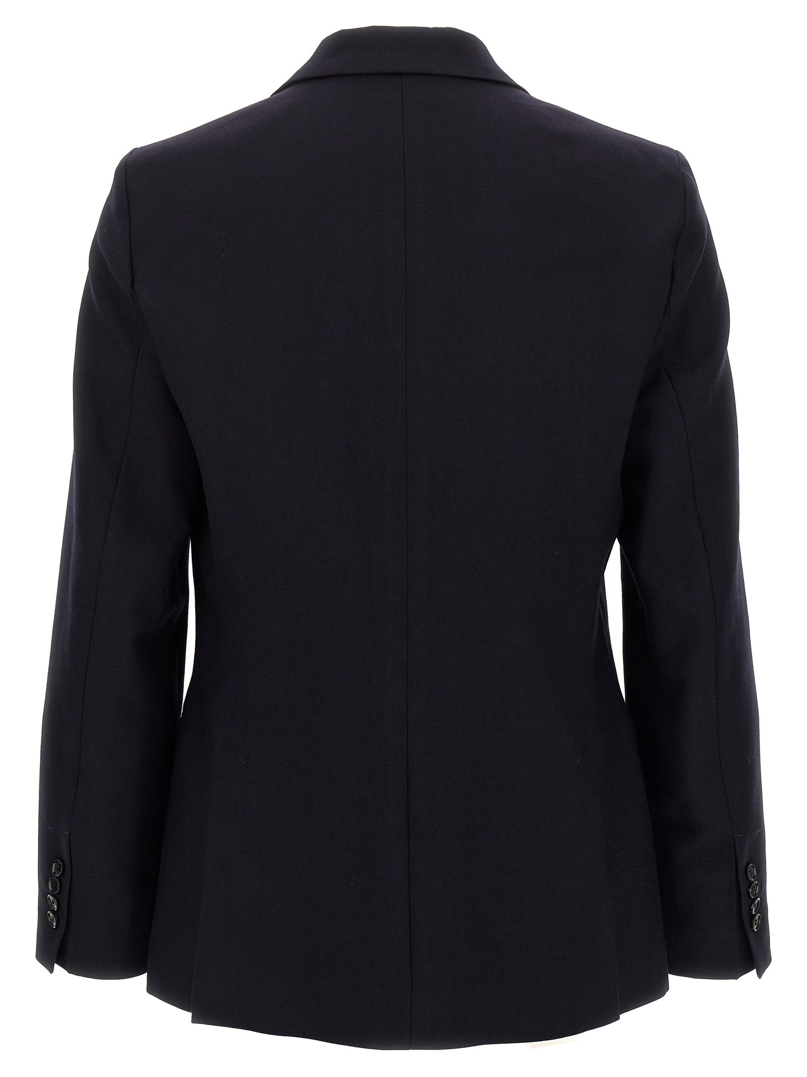 Shop Ami Alexandre Mattiussi Single-breasted Wool Blazer In Blue