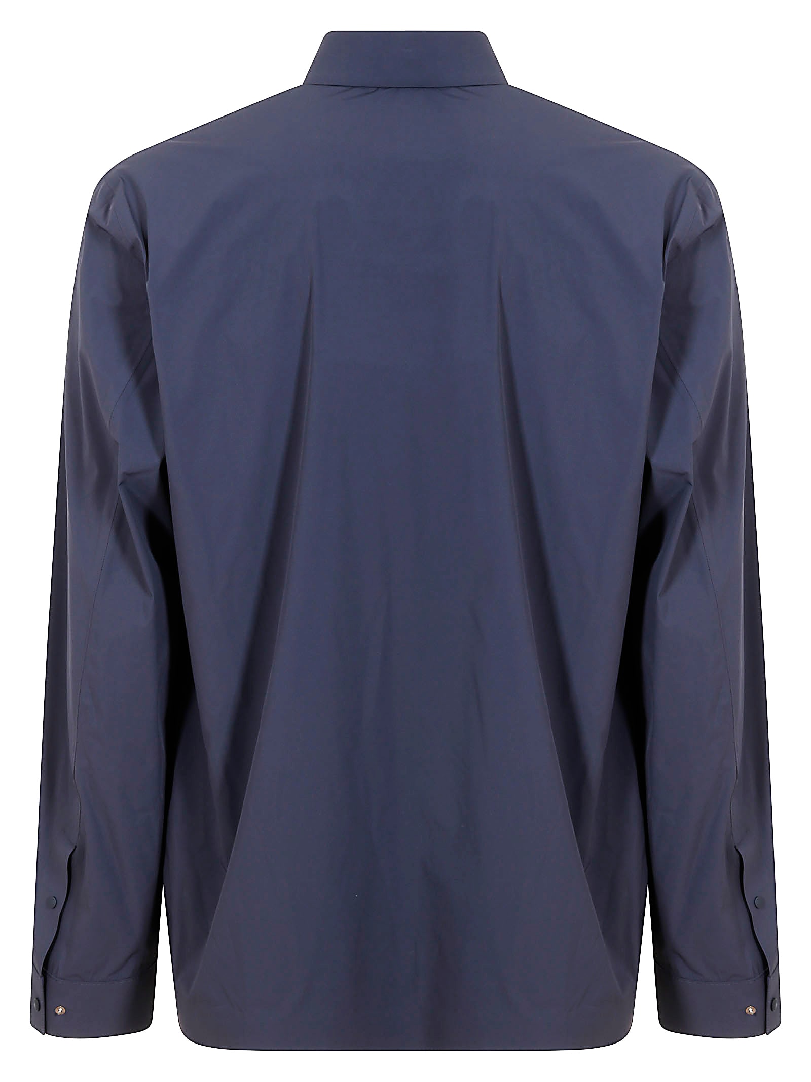 Herno Stretchy Polyamide Blend Shirt In Blue