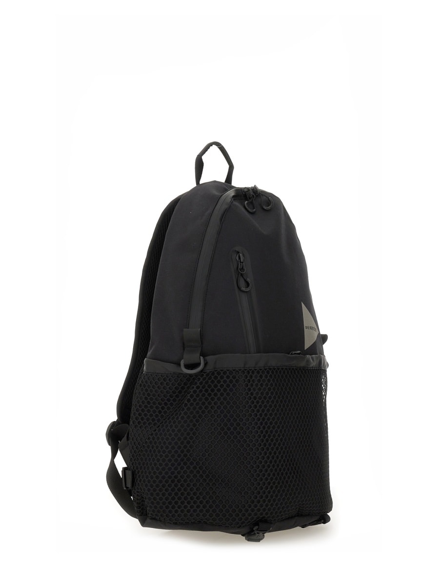 And Wander Logo Print Backpack