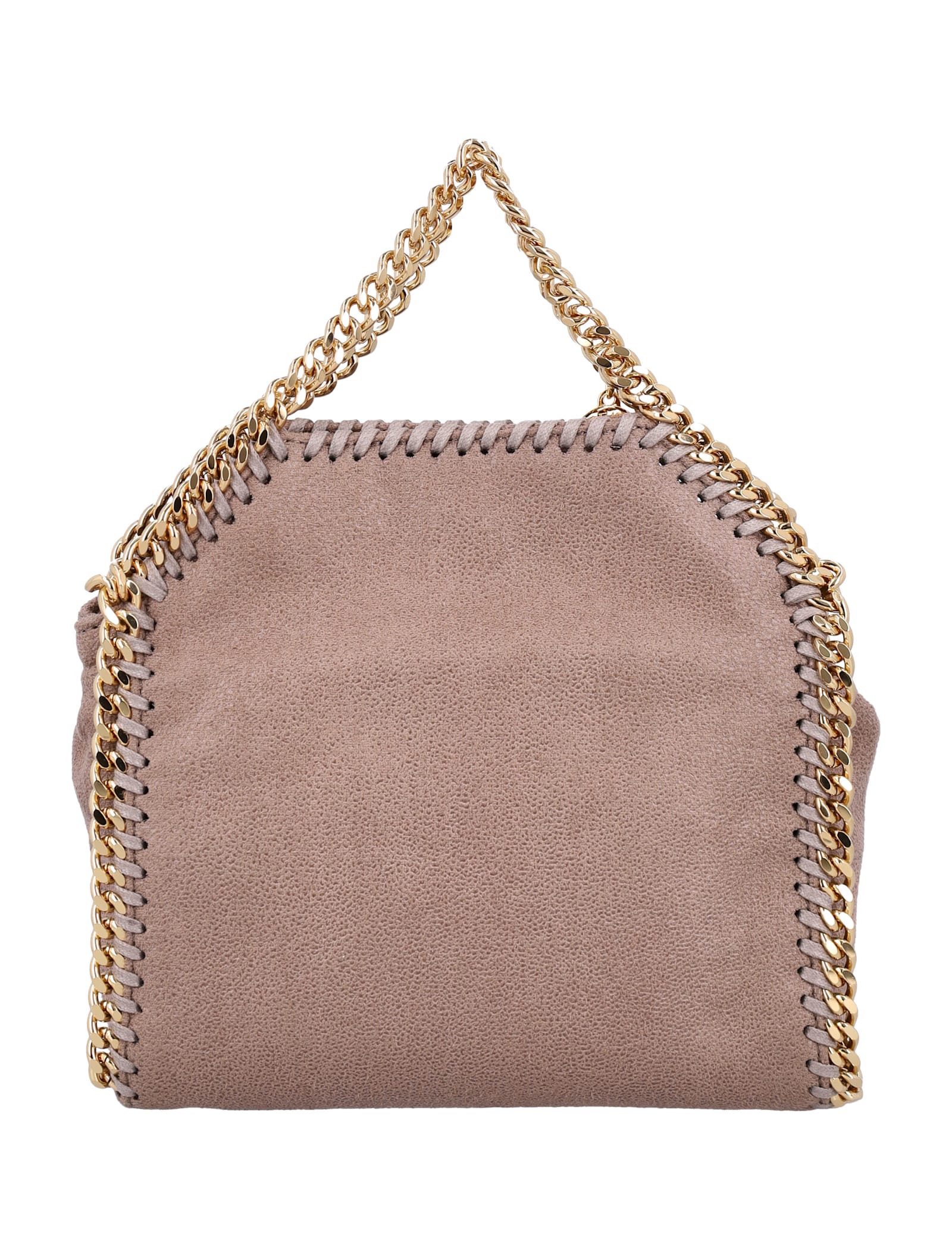 Stella Mccartney Falabella Mini Tote Bag With Gold-chain In Pink
