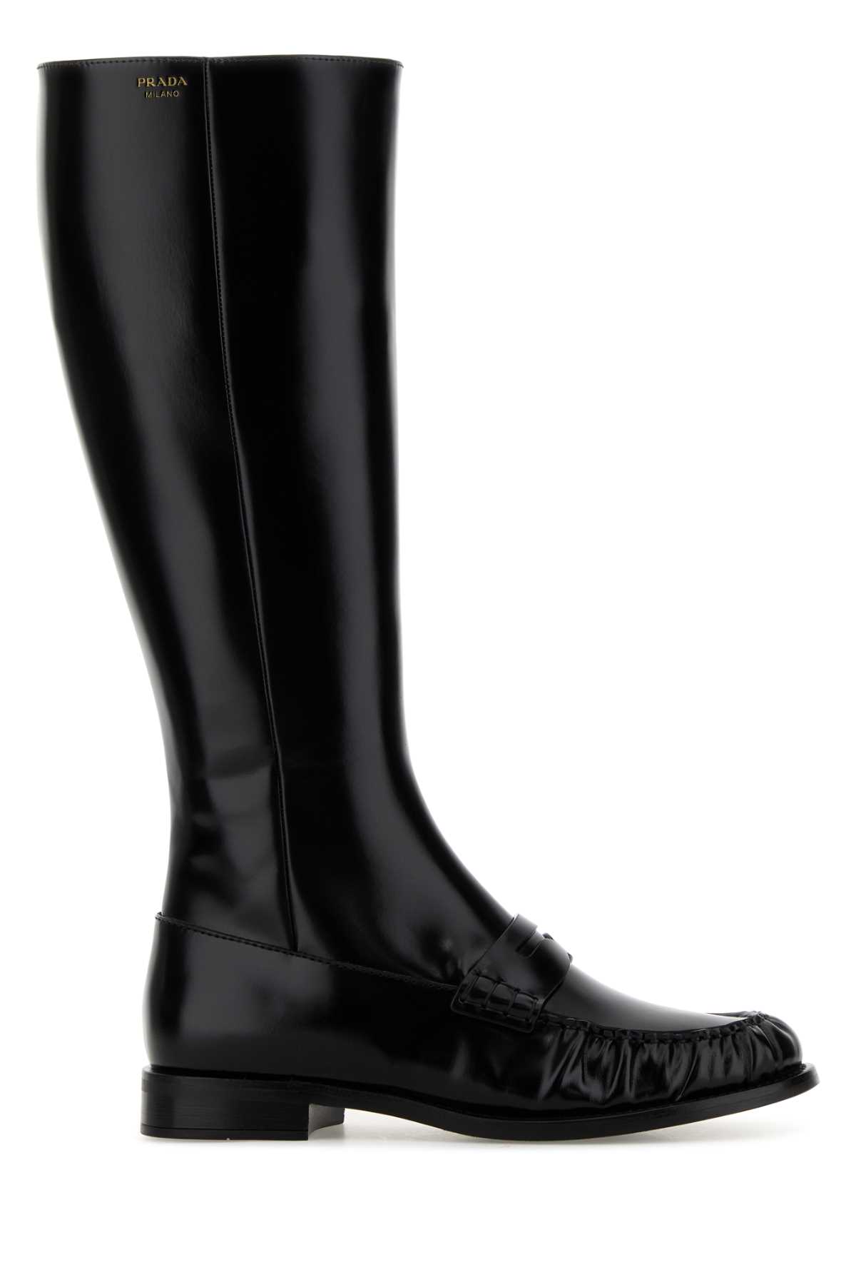 Prada Black Leather Boots